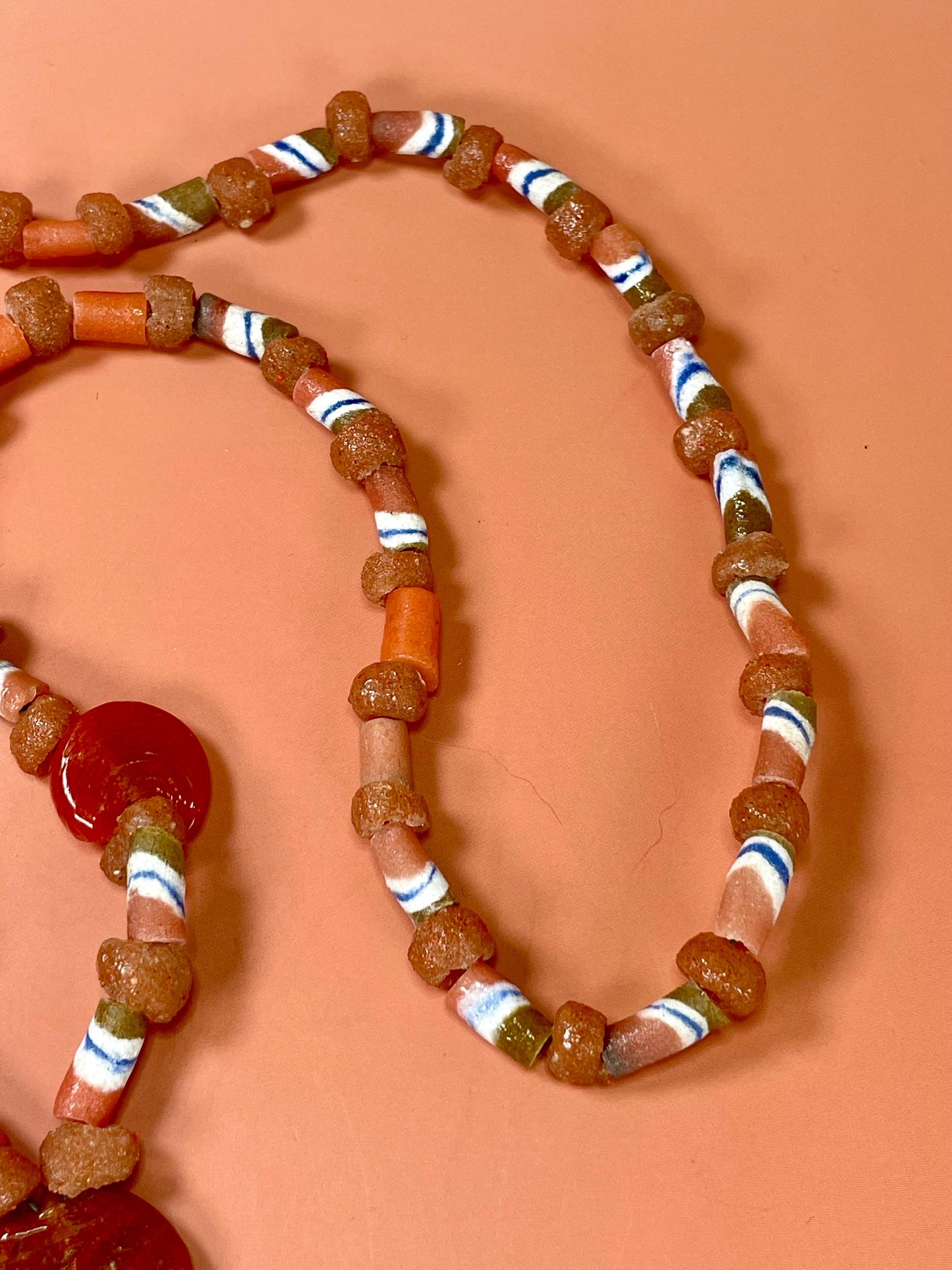 28 inch Venetian Glass Bead Necklace