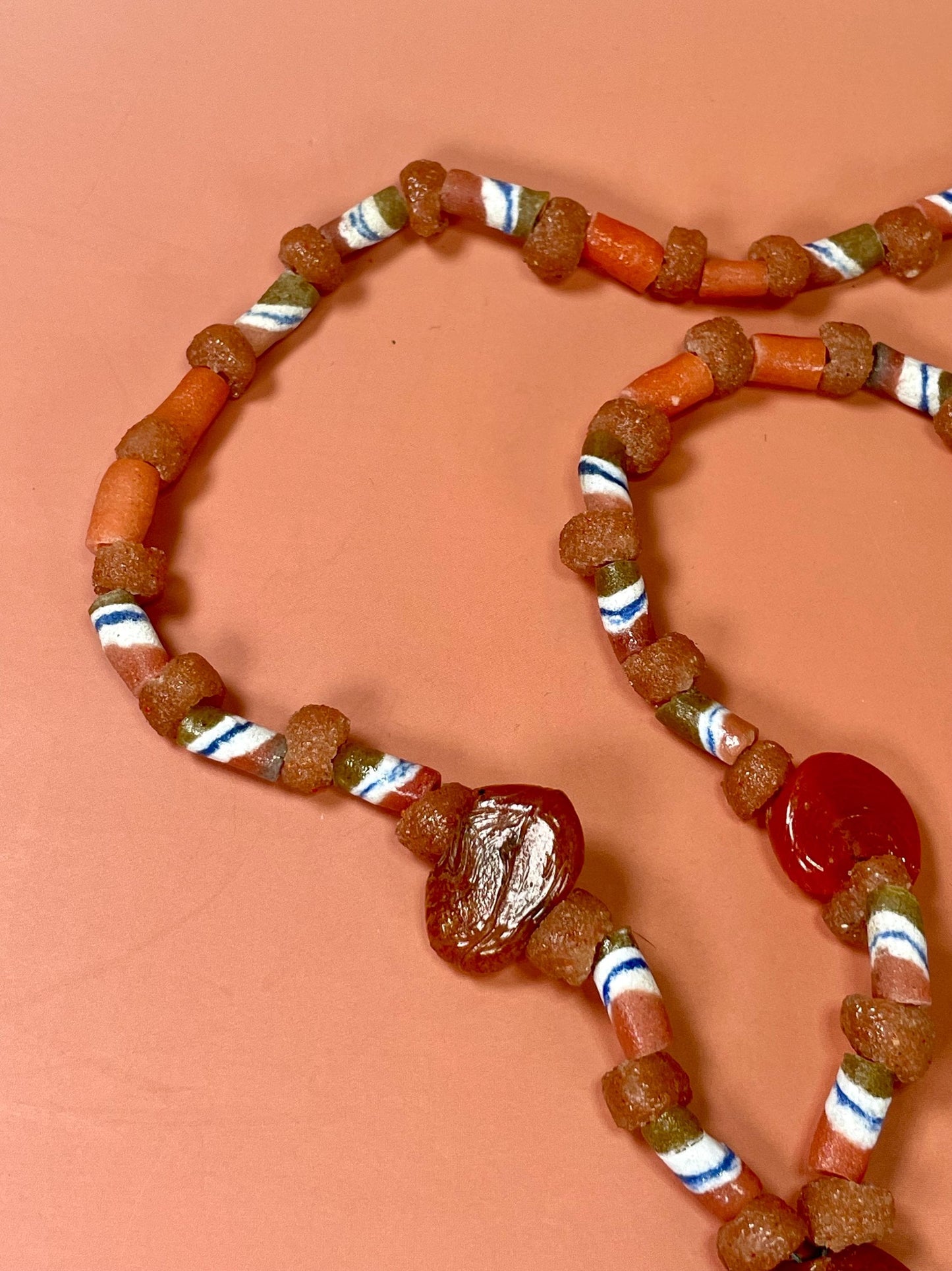 28 inch Venetian Glass Bead Necklace