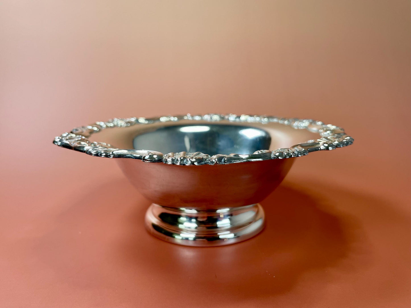 Lovely Silver Plated Serving Dish  6.5 inches