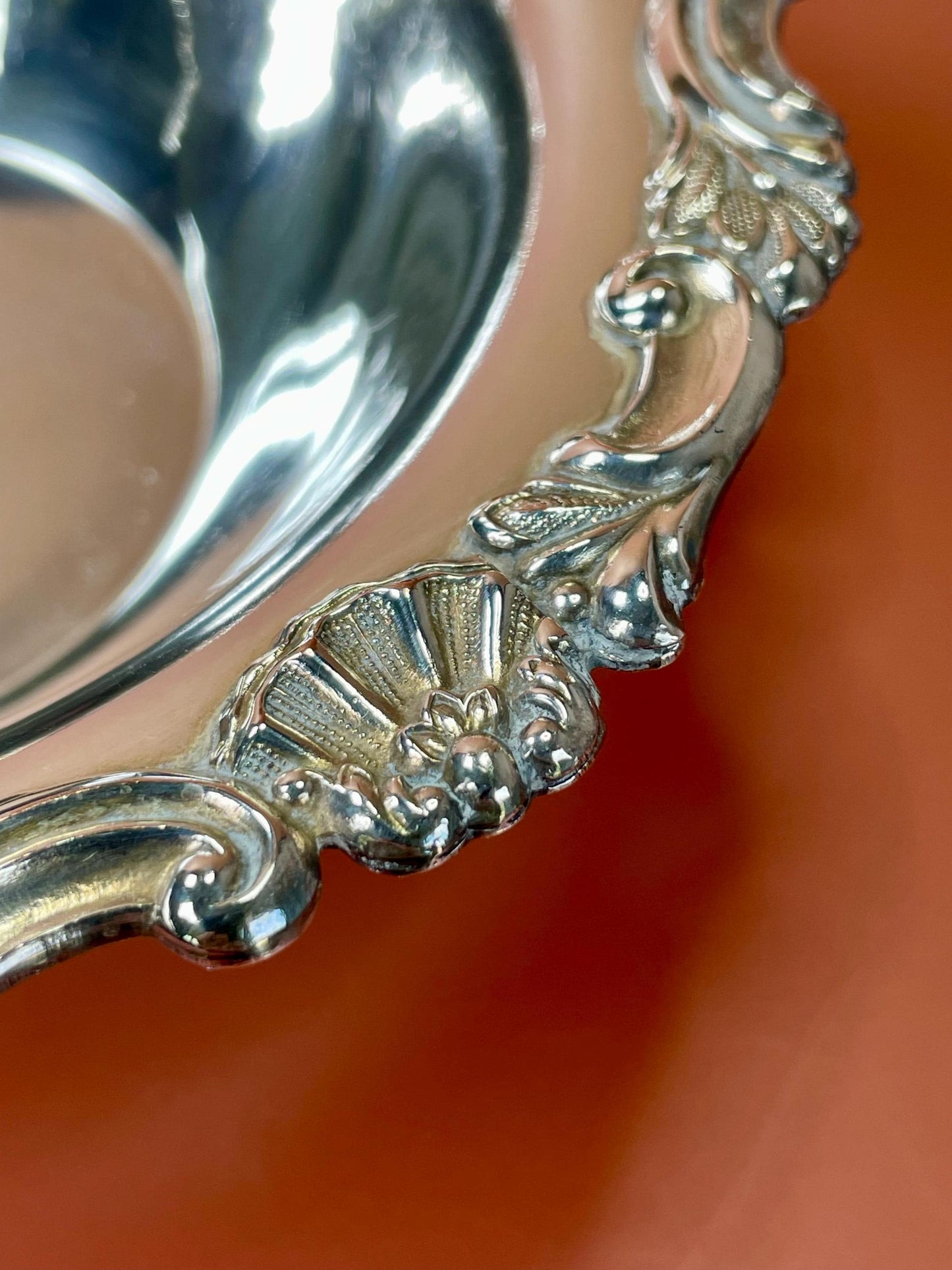 Lovely Silver Plated Serving Dish  6.5 inches