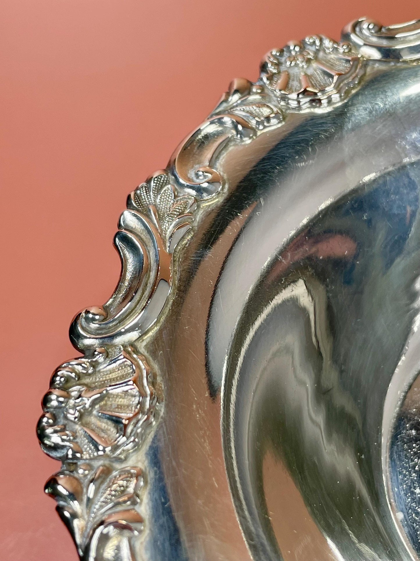 Lovely Silver Plated Serving Dish  6.5 inches