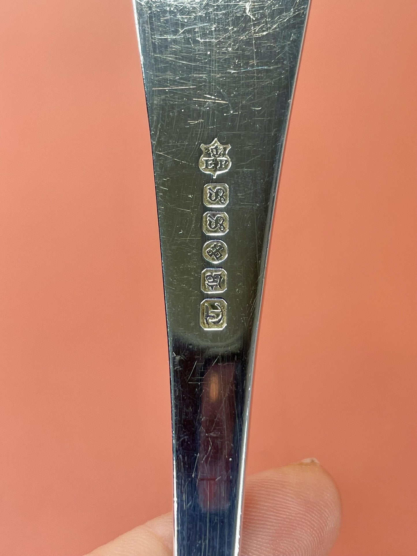 Lovely pair 9 inch long silver plated spoons  wonderful gift