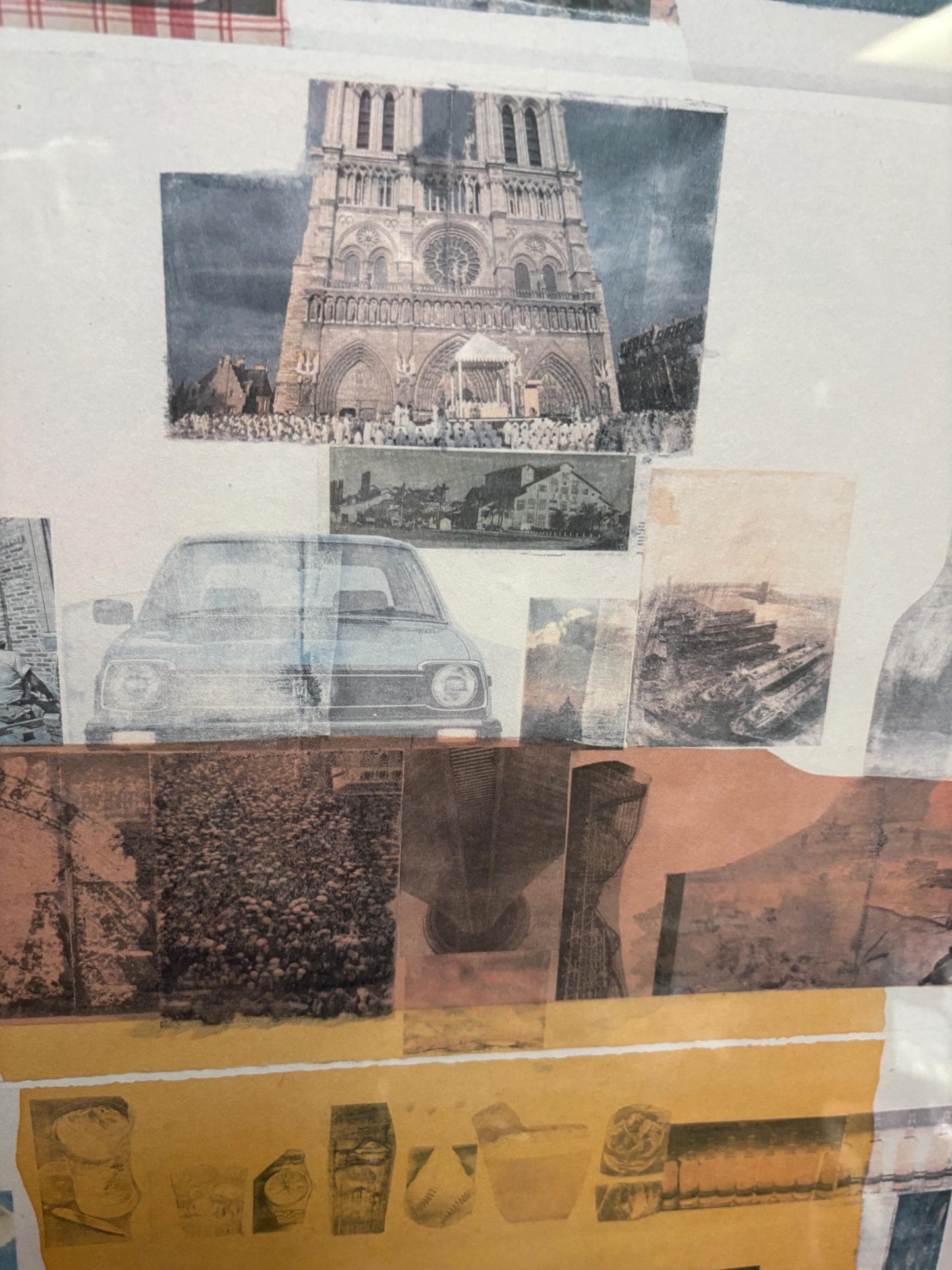 RAUSCHENBERG - very very rare 1980s signed Robert RAUSCHENBERG poster in professional frame  authentic   33 x 24 inches  see description