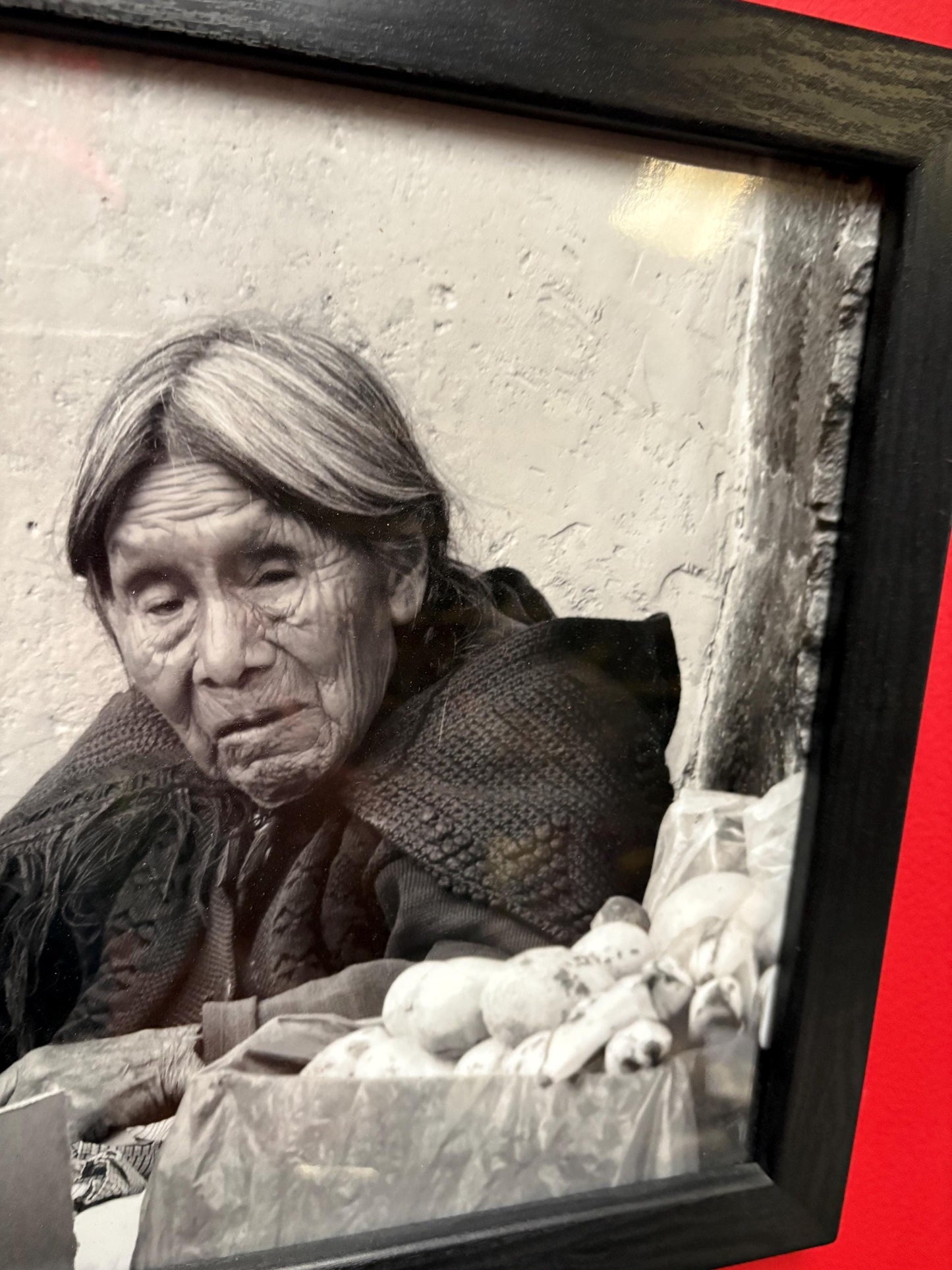 Framed photo  black-and-white indigenous first nations  seems vintage total 12 x 16  great value