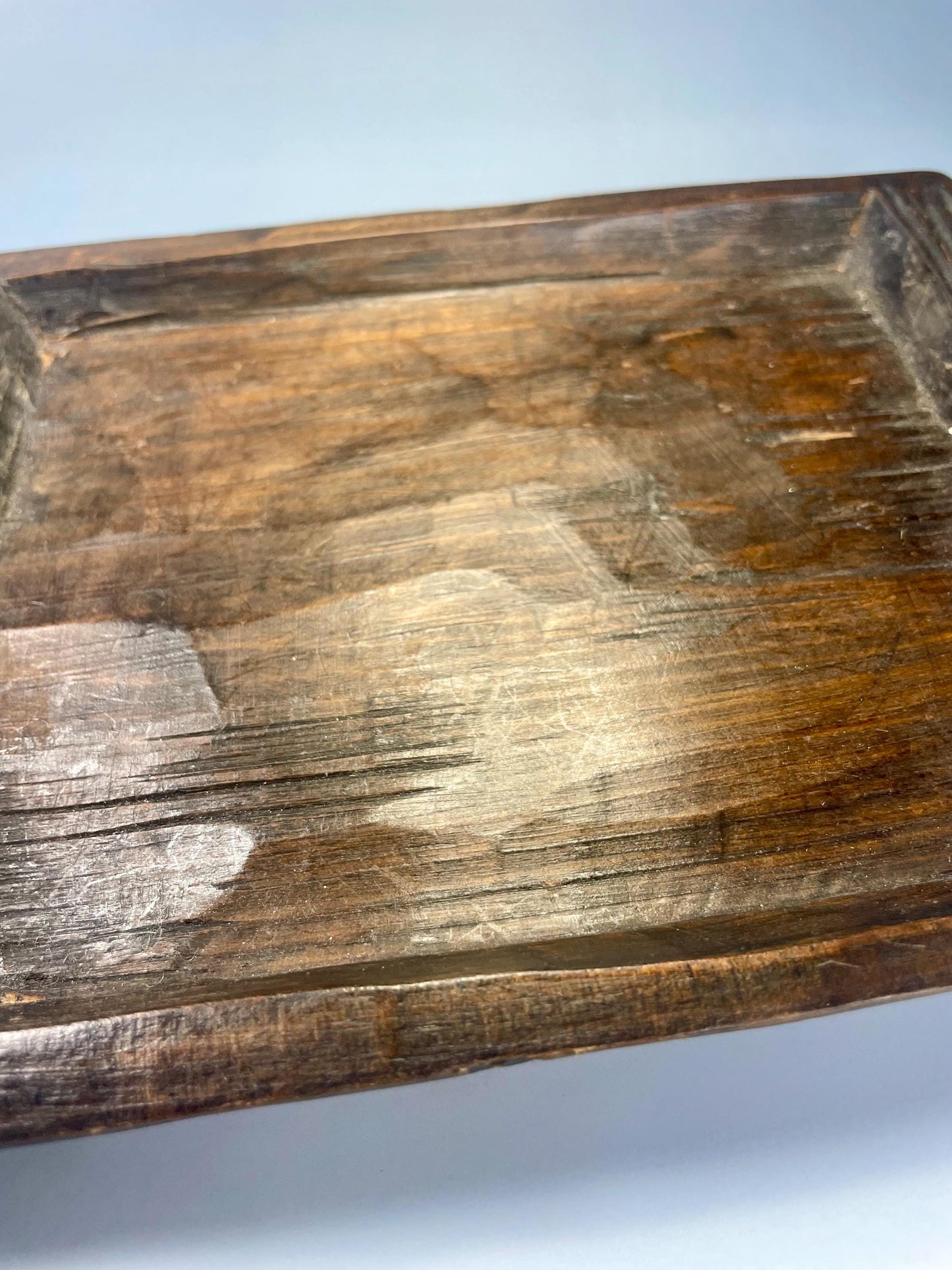 Ver Cool Old Hand-Carved African Wooden Tray