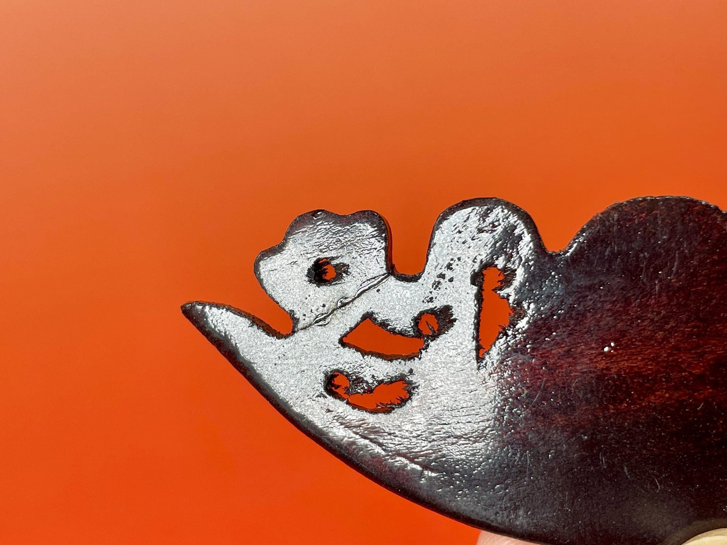 Stunning Wooden Chinese Fan with Stand  Box included