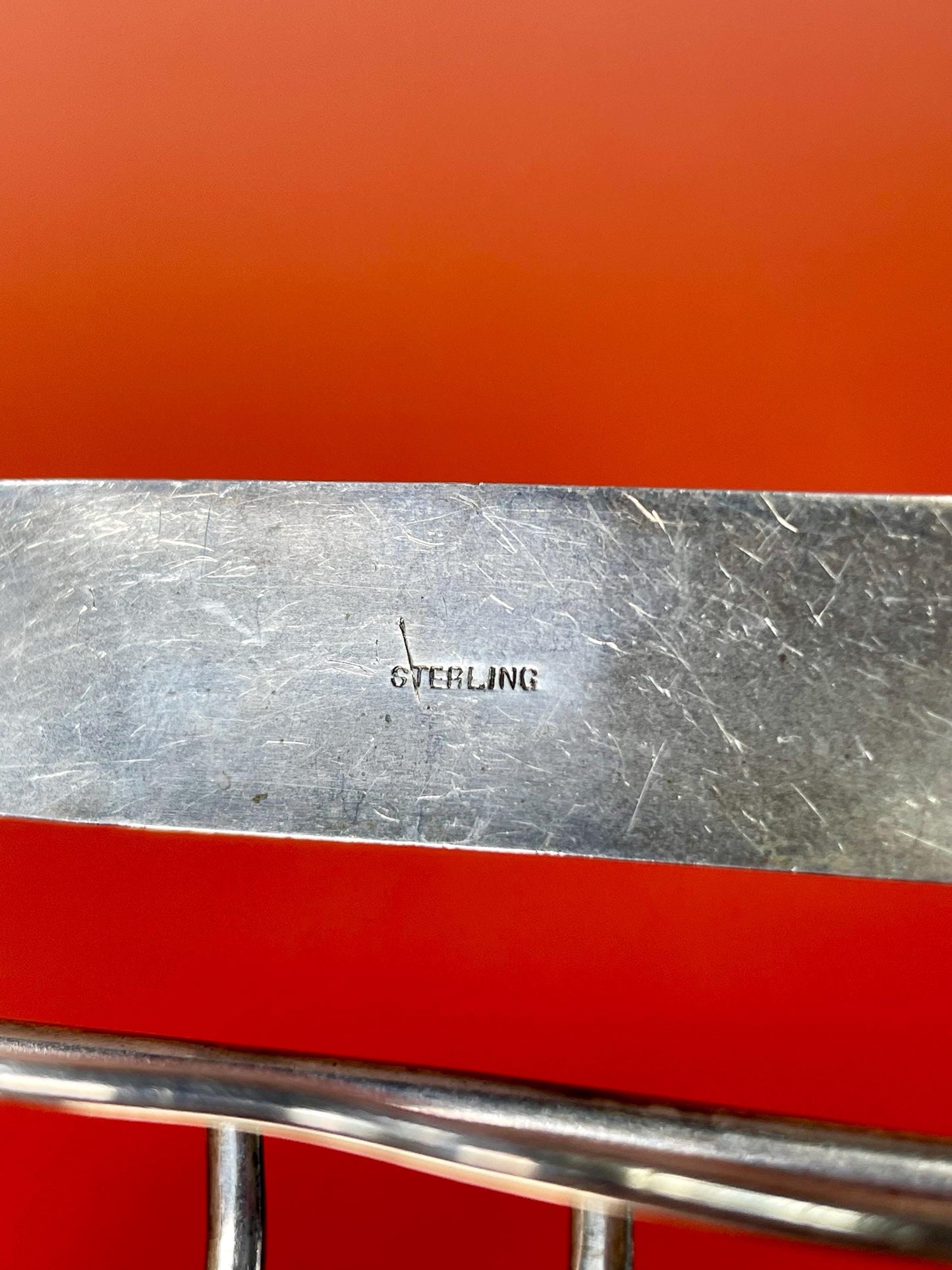 Fabulous Edwardian Sterling Silver French Belt Buckle -B