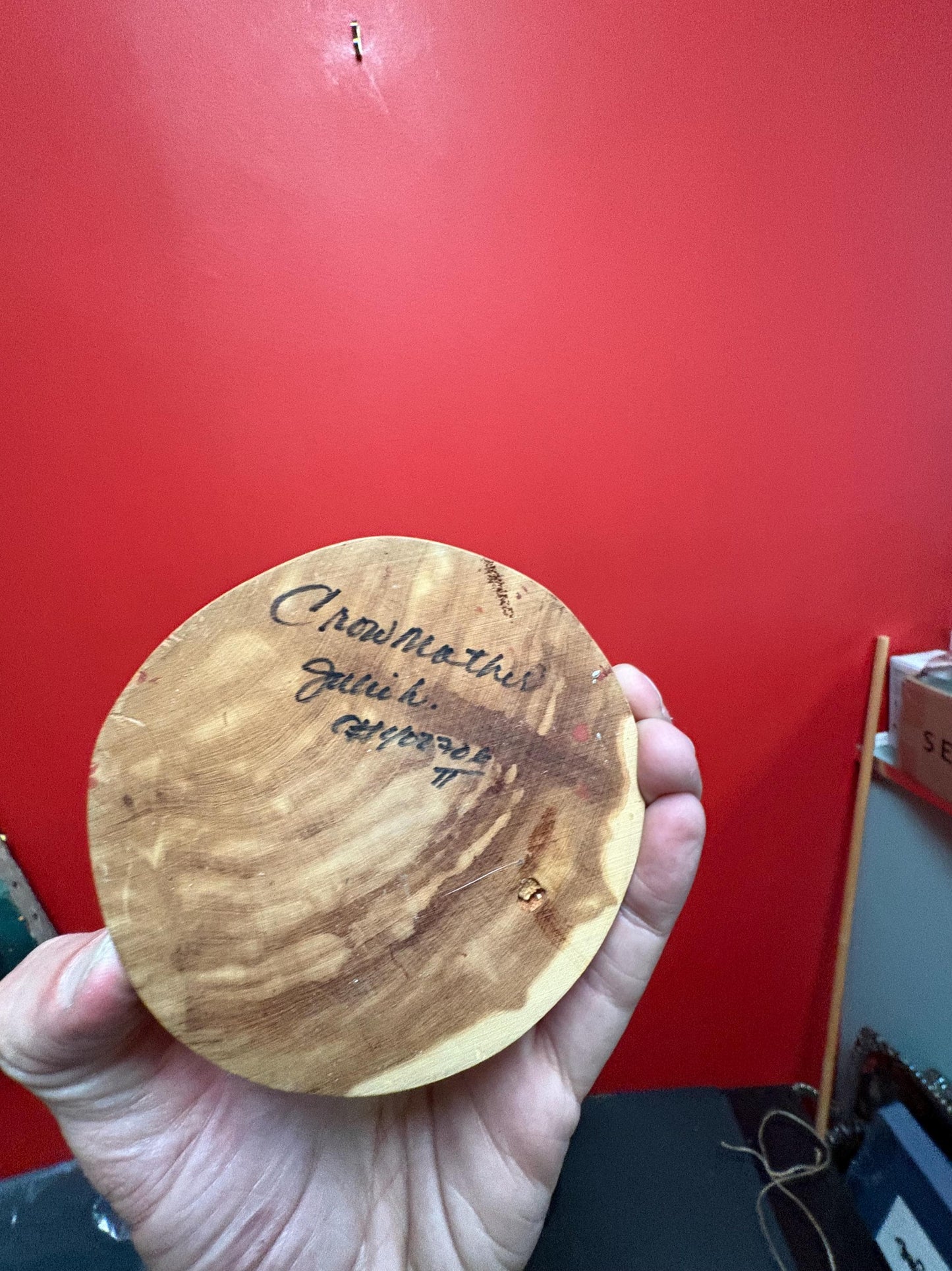 Lovely signed indigenous American hopi kachina doll great condition  12 inches tall  great basket