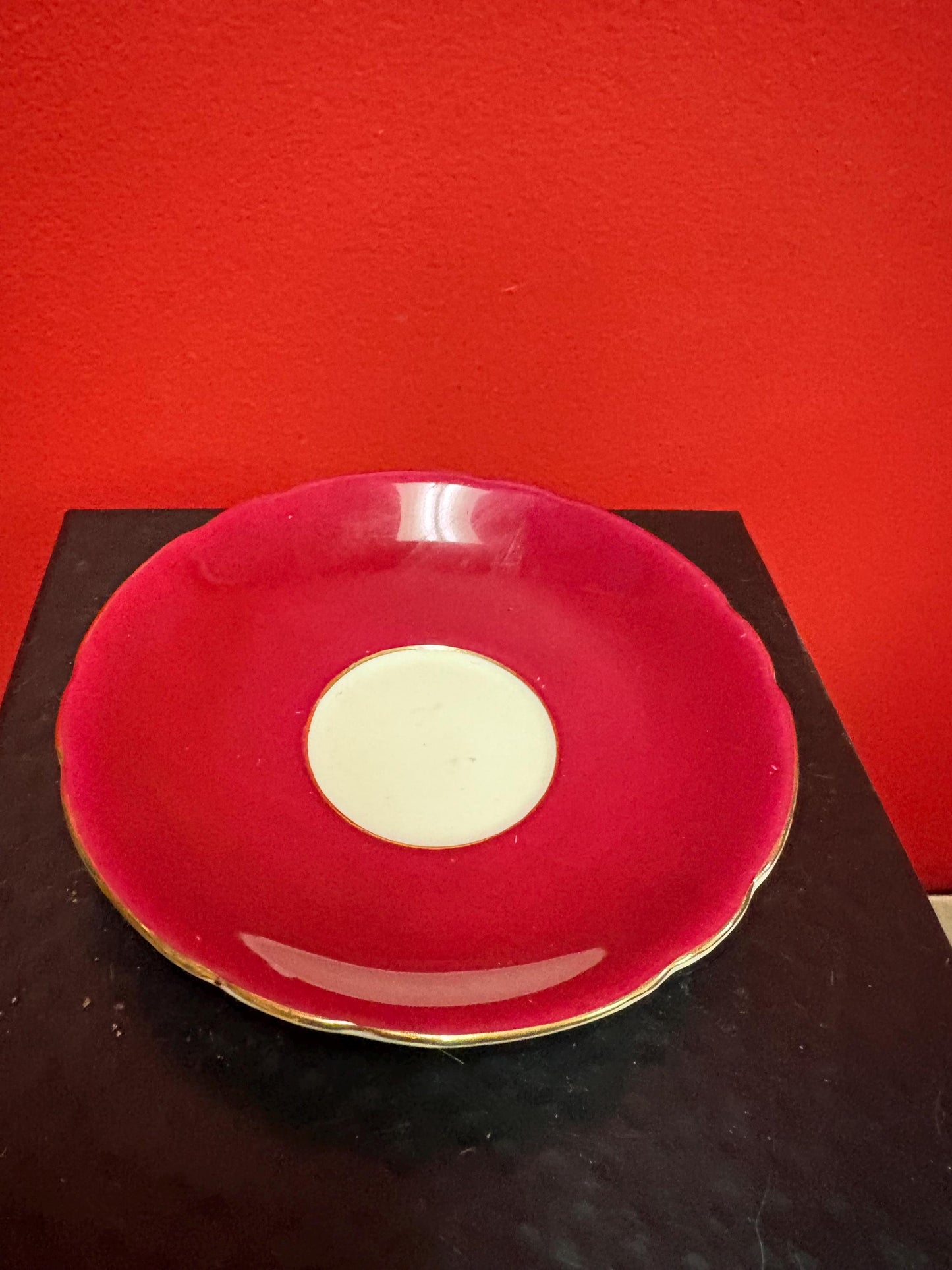 Unusual Aynsley cup and saucer   one tiny chip  price reflects