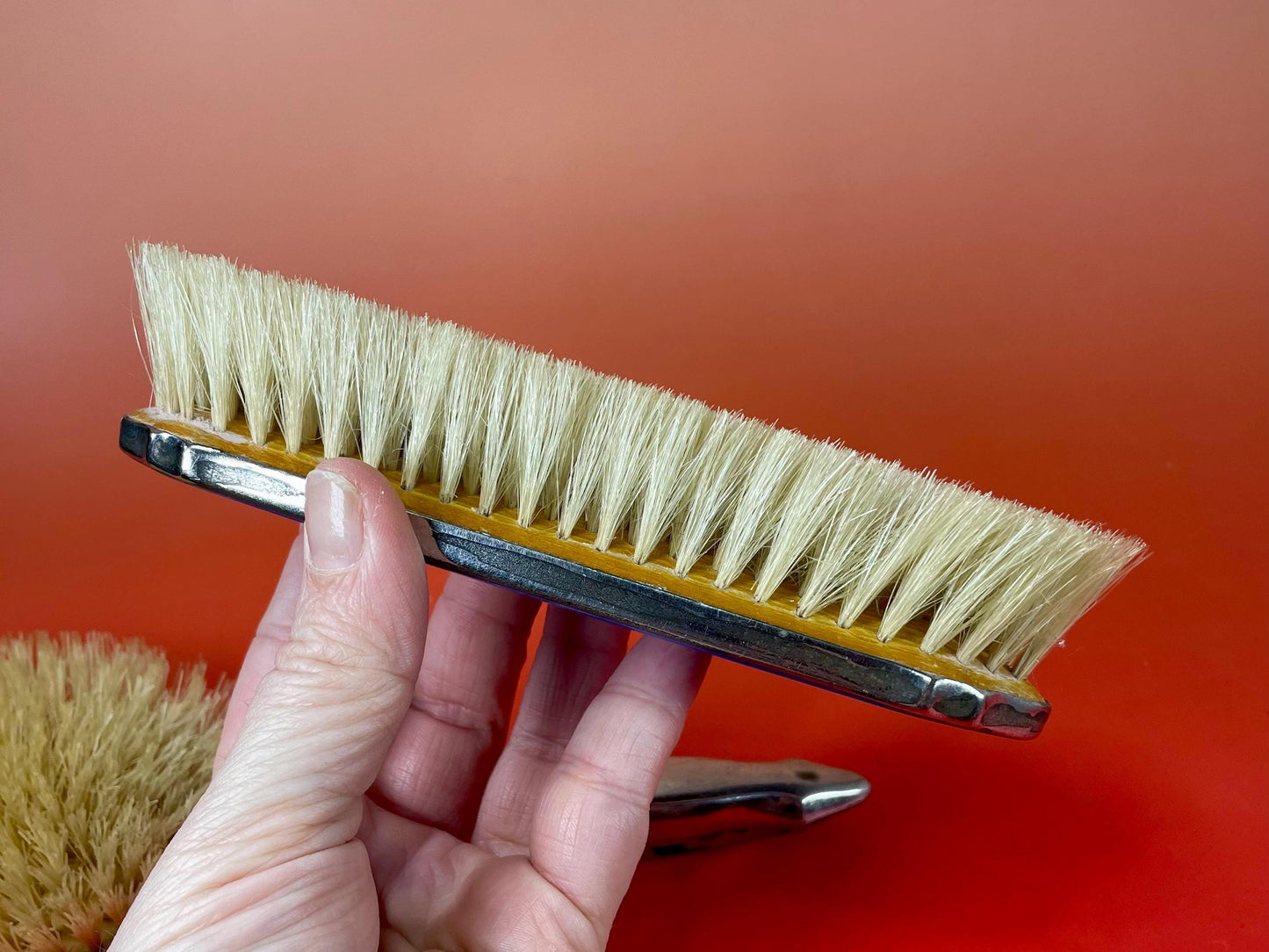 Silver Plated Enamel Brush Set #2