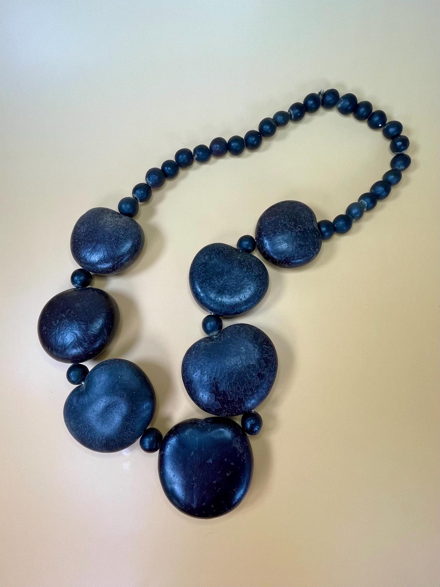 29 inch Caribbean Necklace made with Nuts and Seeds