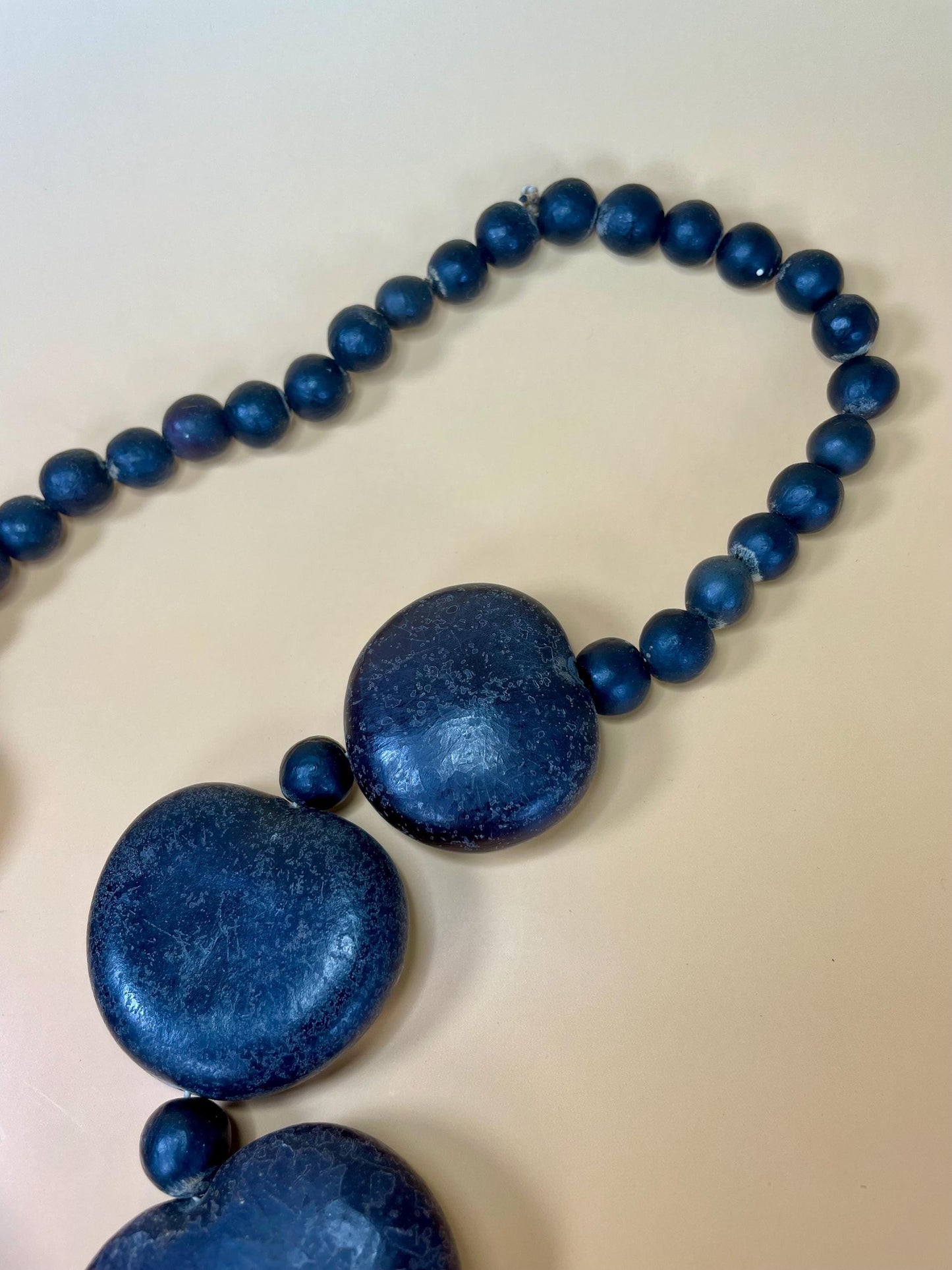 29 inch Caribbean Necklace made with Nuts and Seeds