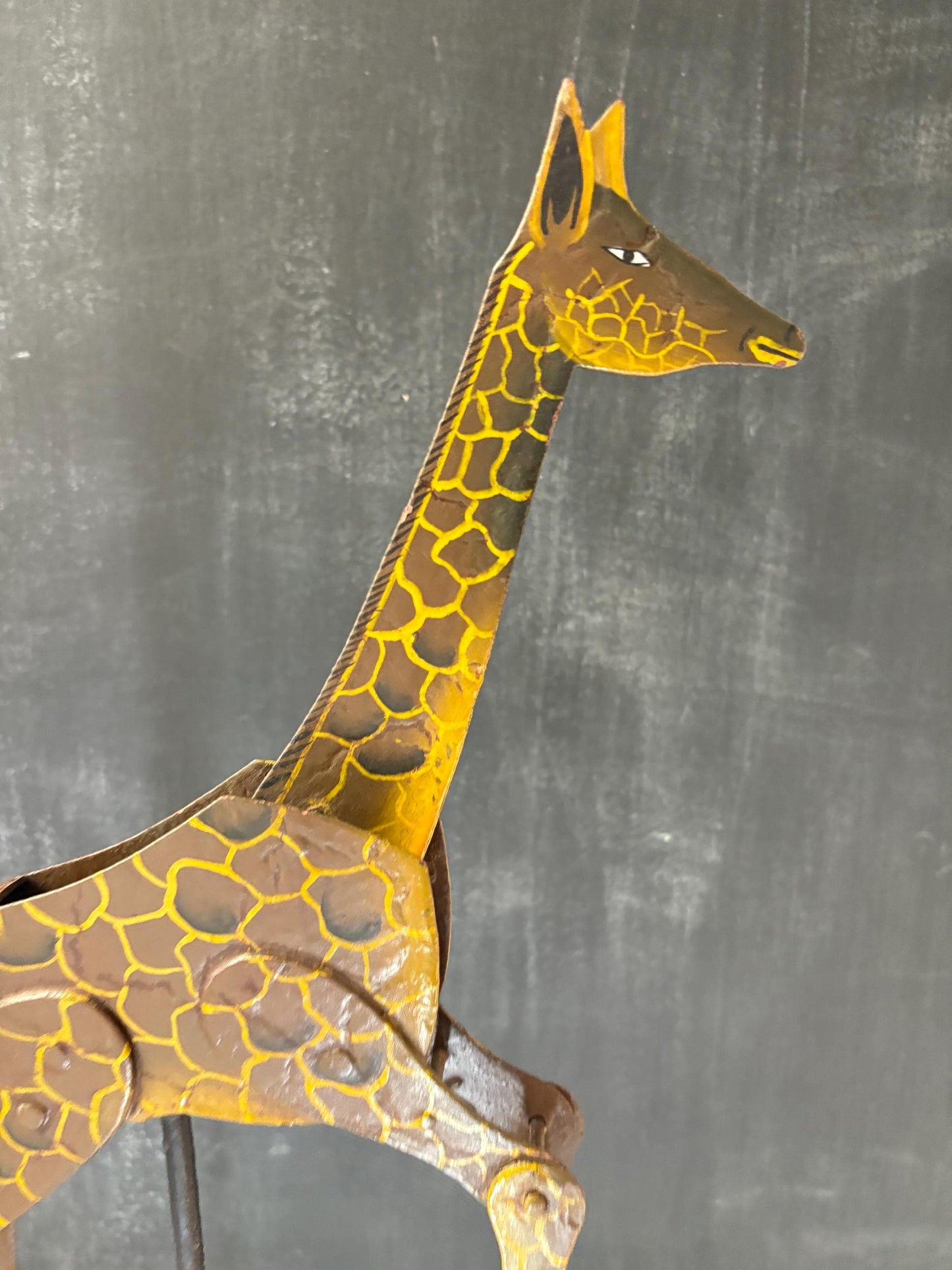 Amazing antique German balance toy  great patina  24 inches tall  complete and amazing