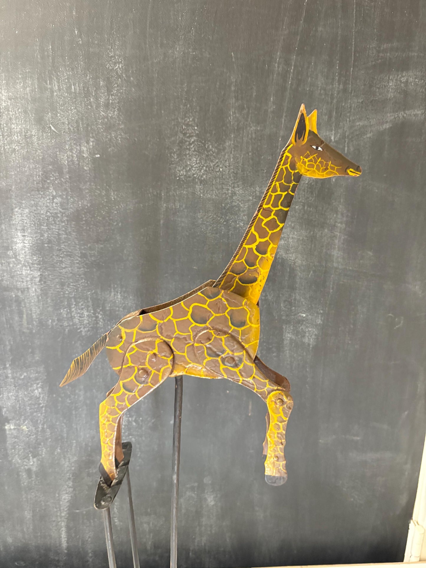 Amazing antique German balance toy  great patina  24 inches tall  complete and amazing