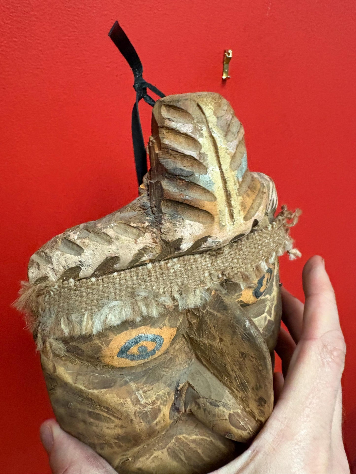 Museum quality 10 inch rare antique indigenous First Nations Pacific Northwest  mask   primitive Beauty  wow