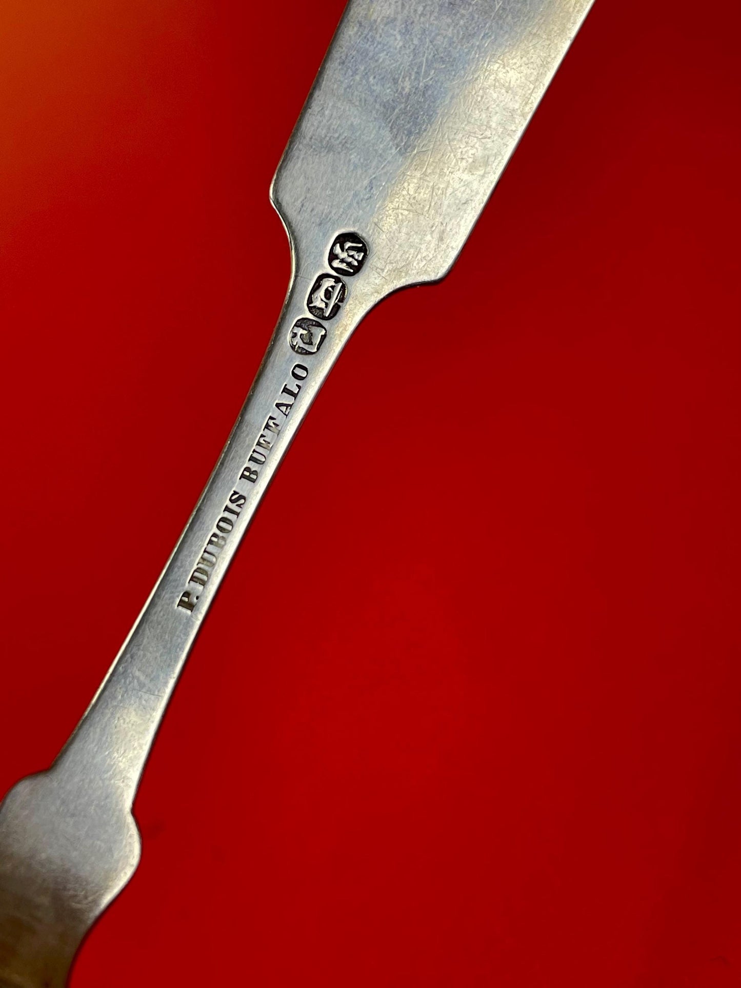 Cool Buffalo, New York Silver Spoon  circa 1842-84