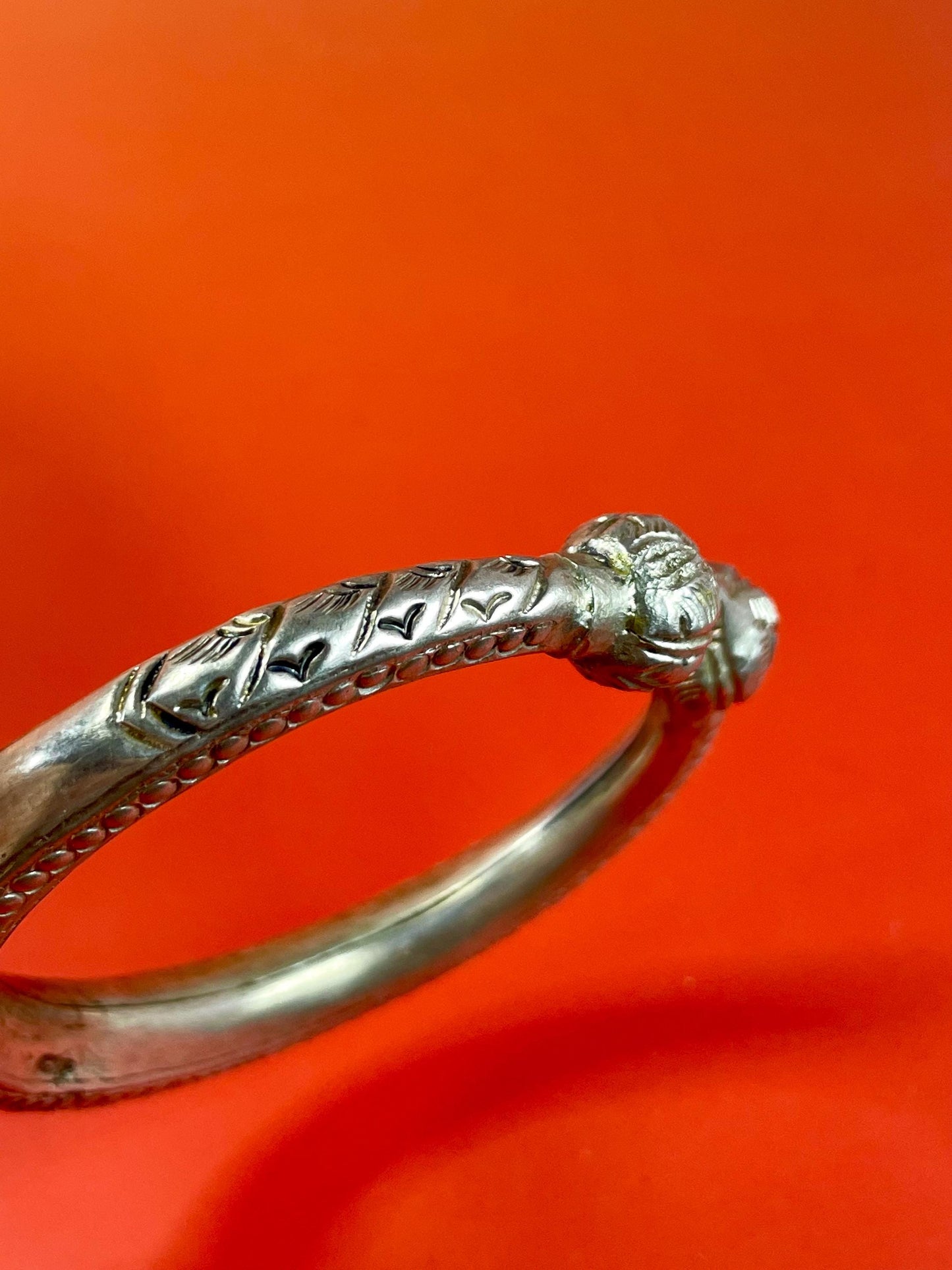 Indian 800 Silver Bracelet  nice detail  good gift