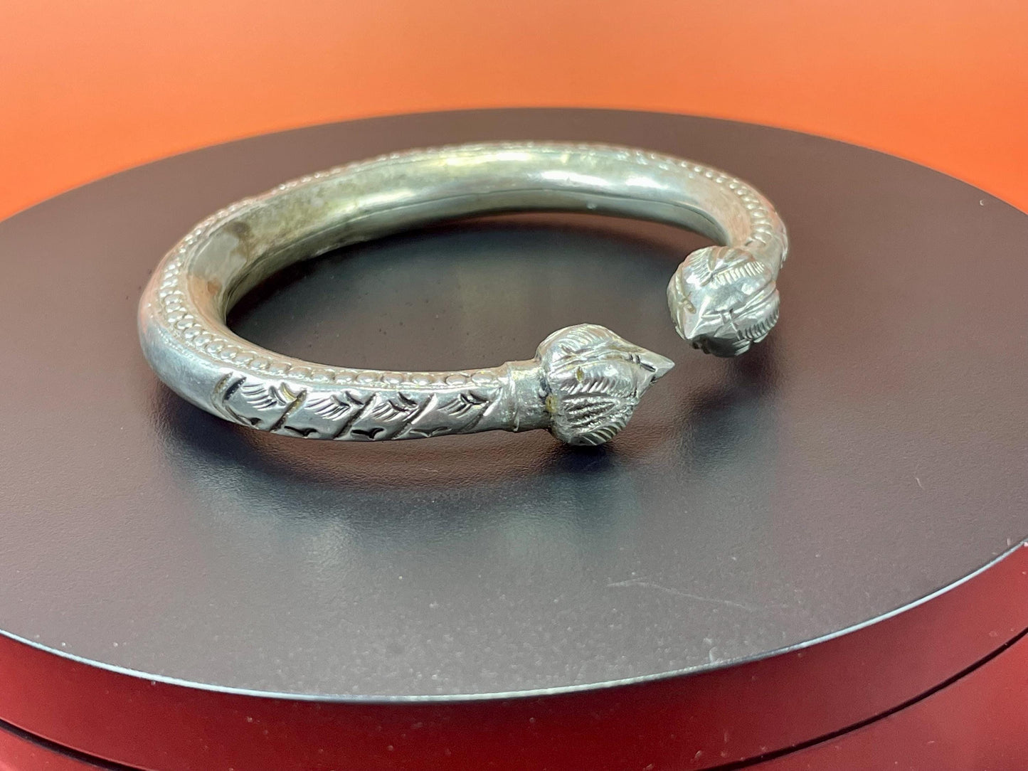 Indian 800 Silver Bracelet  nice detail  good gift
