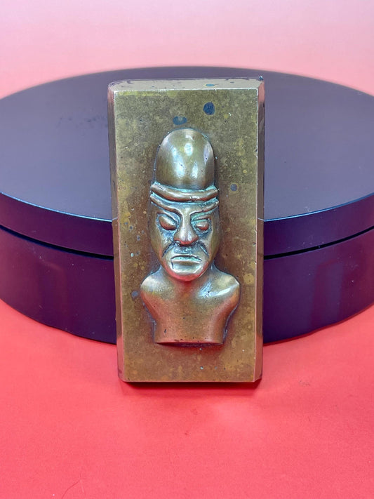 Amazing Pre-Columbian Bronze Paperweight - heavy and beautiful