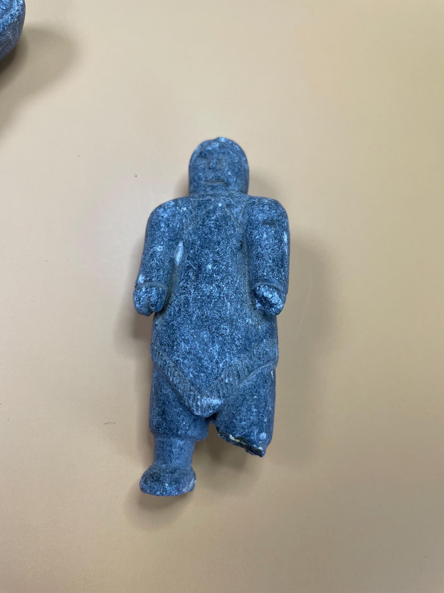 3 Indigenous Inuit soapstone carvings  all three broken, so see photos and priced low accordingly