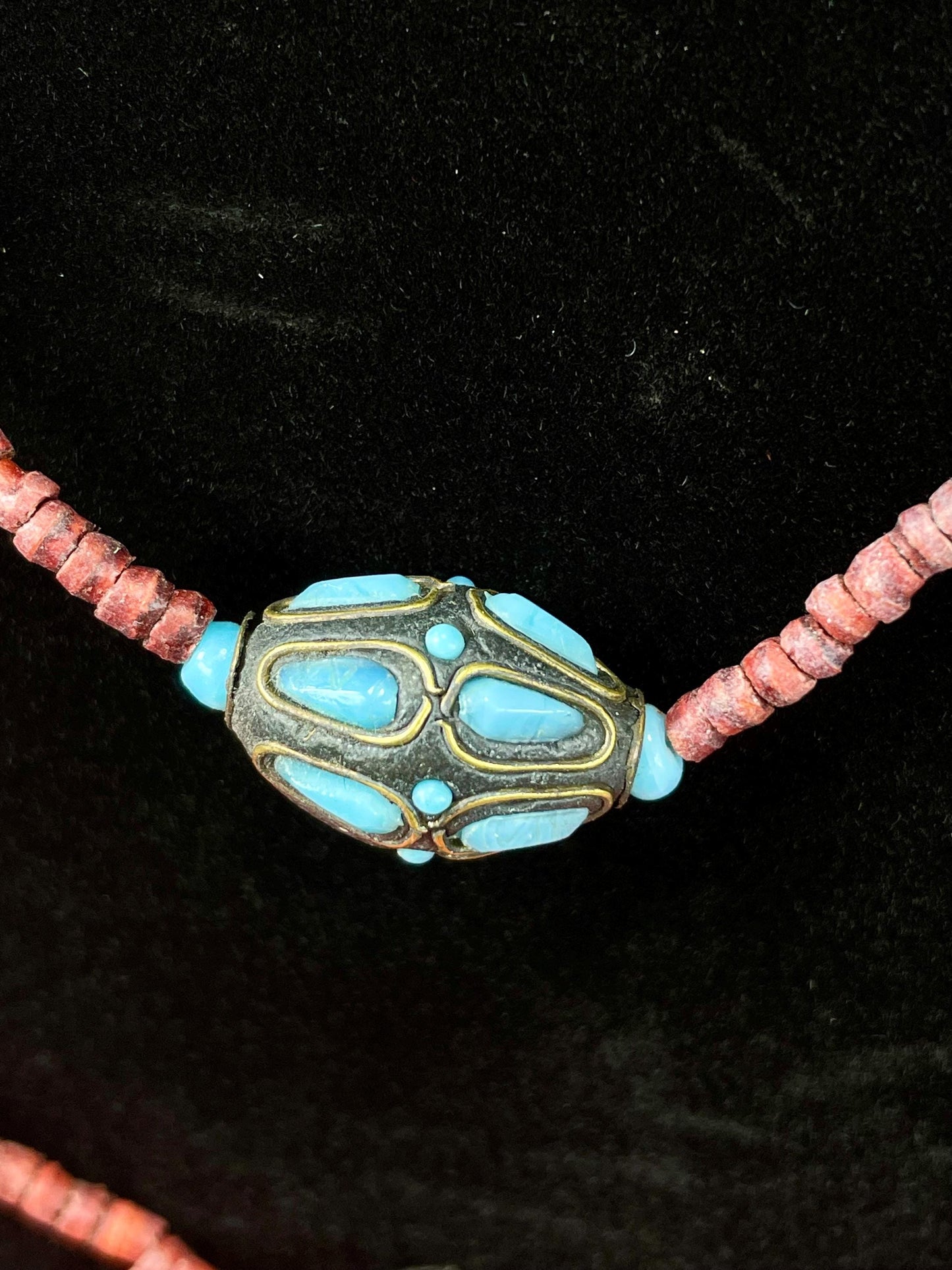 Long beaded necklace  No Clasp  very pretty