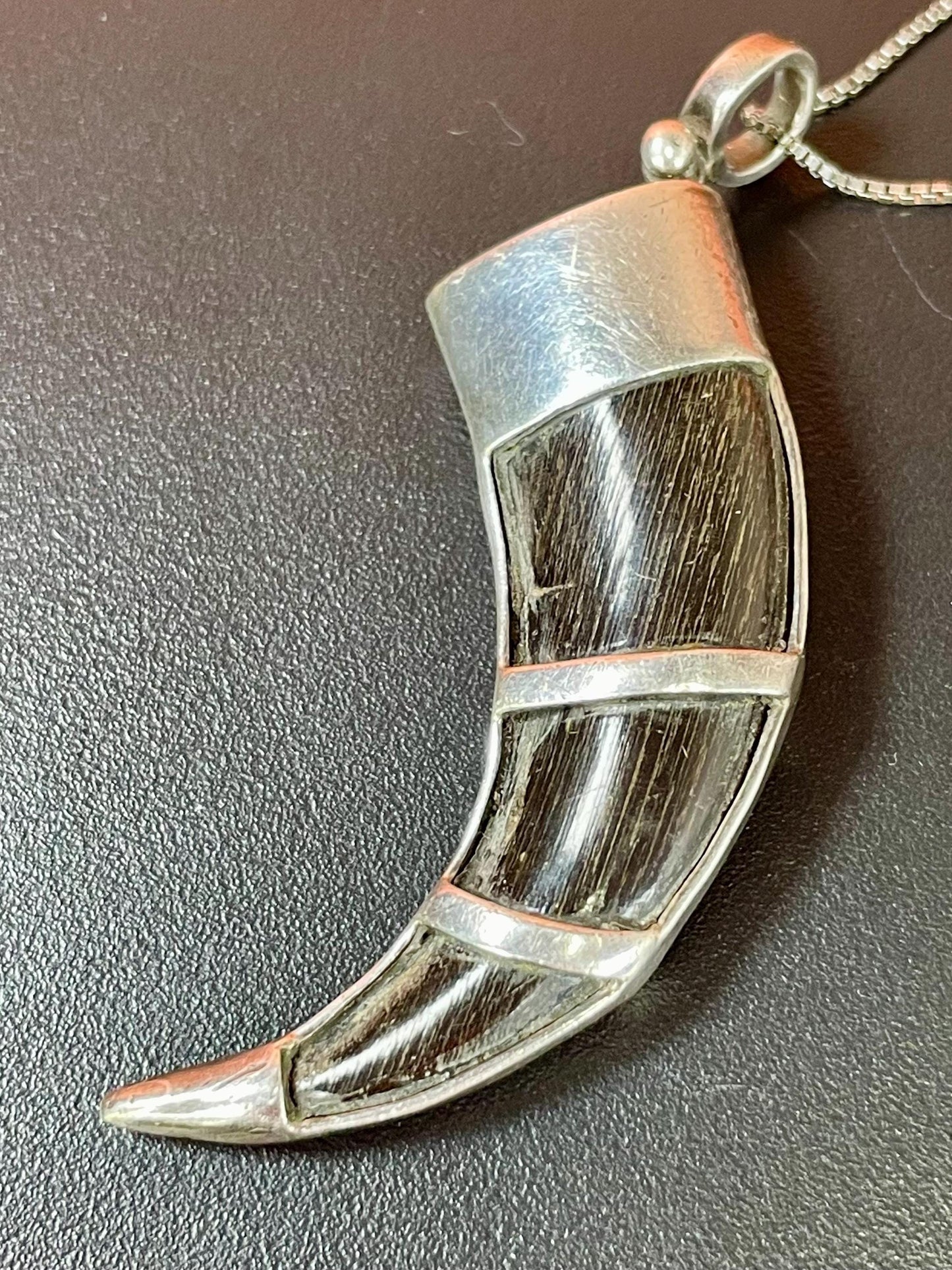 Sterling Sliver and Horn Necklace