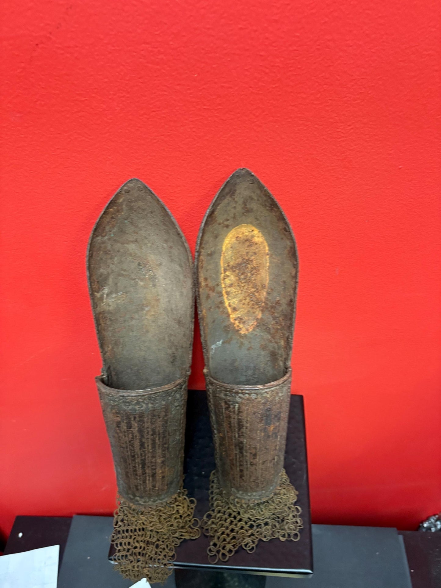 Stunning rare approximately 17 inch long Persian 18 century Banzu bands   military armour  used condition  wow