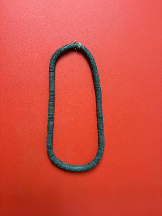 Amazing unique African antique wood necklace   approximately 34 inch circumference and no clap  great to wear a gift