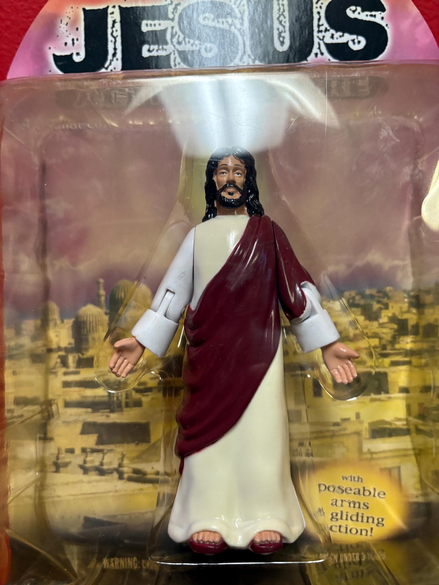 Jesus action figure in original packet  unique and cool