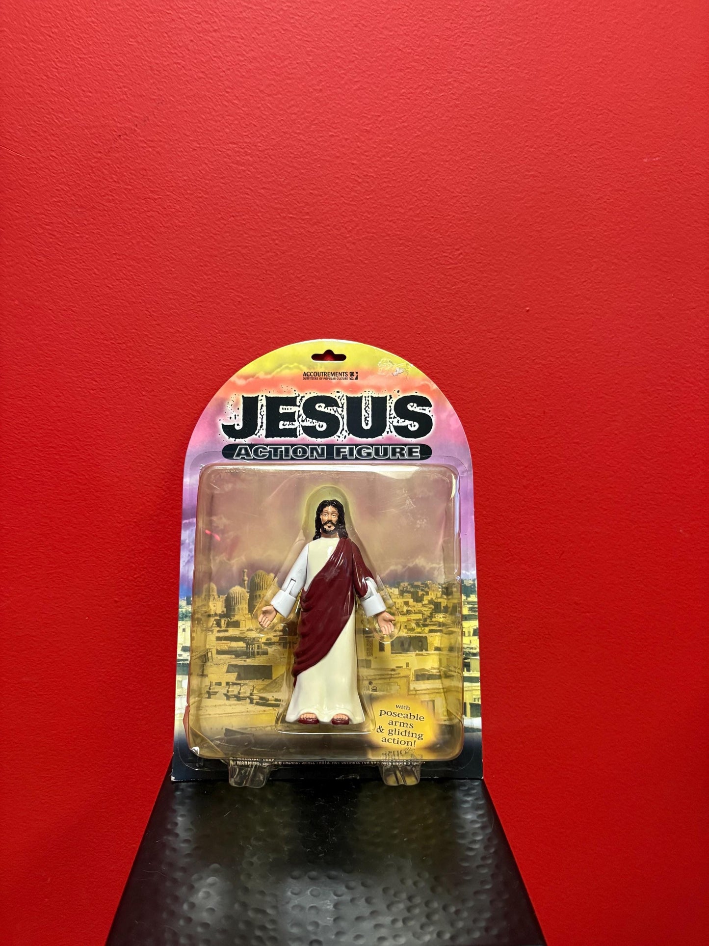 Jesus action figure in original packet  unique and cool