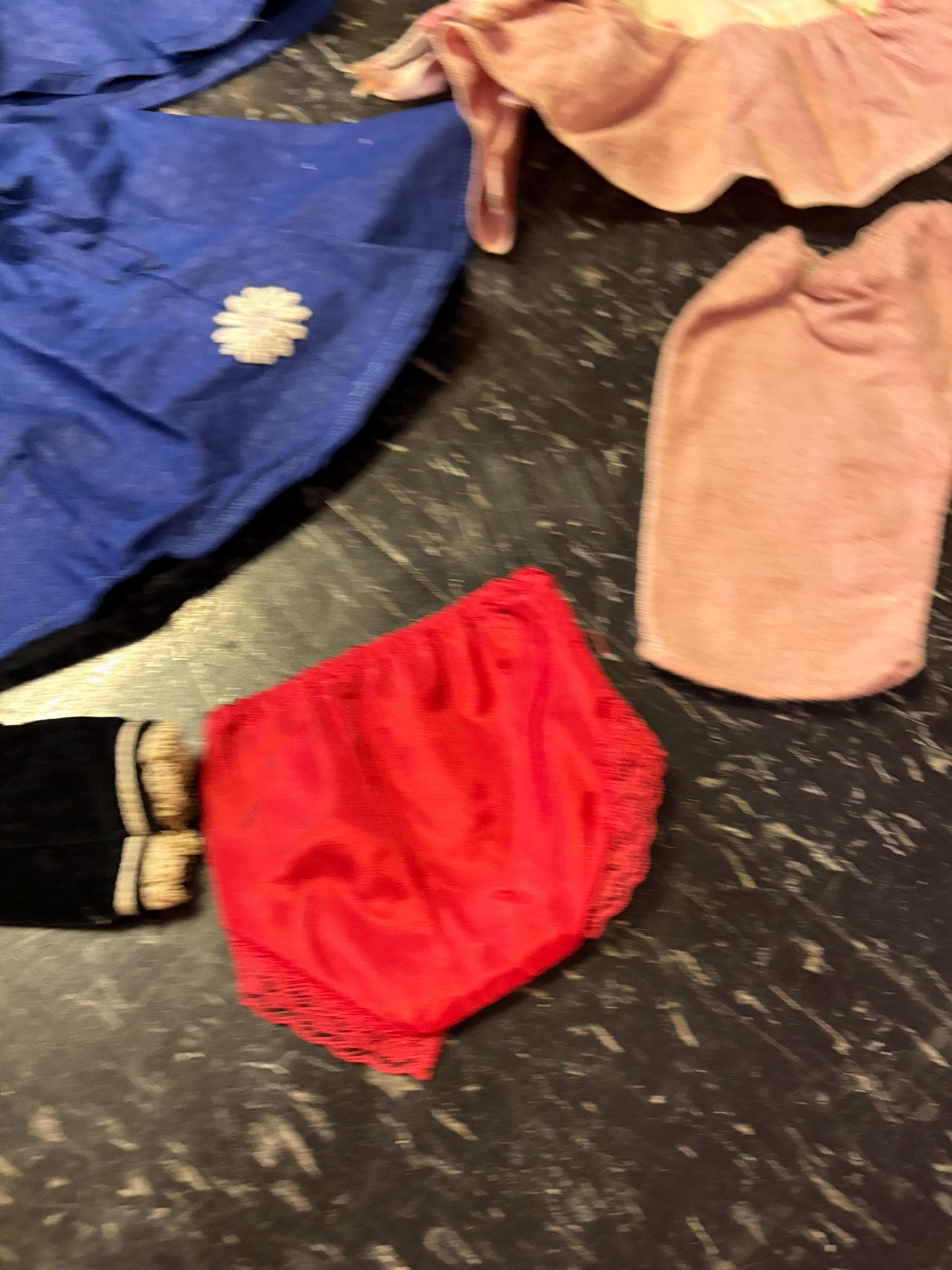 Beautiful lot  of antique doll clothes  great value  from major collection