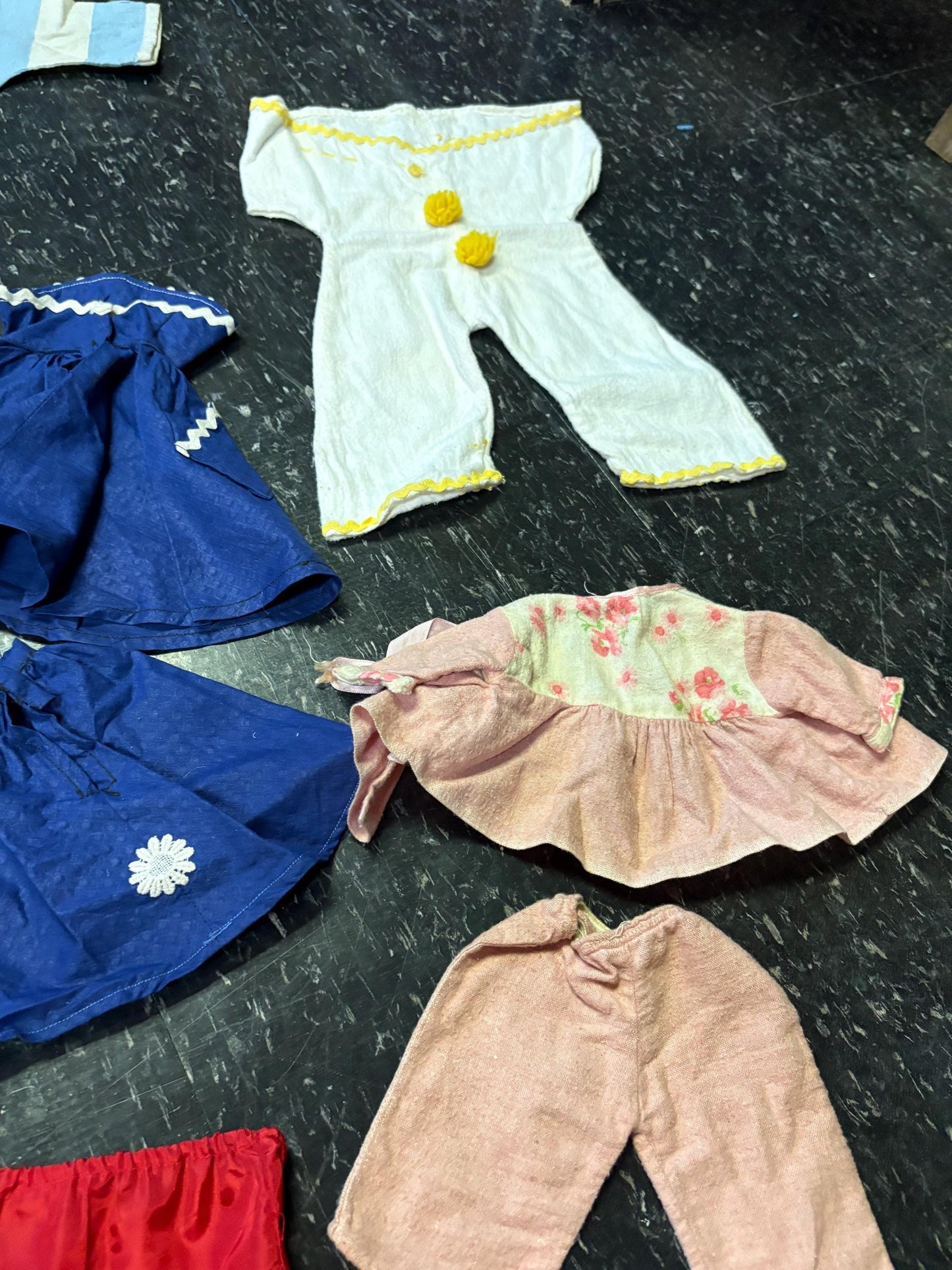 Beautiful lot  of antique doll clothes  great value  from major collection