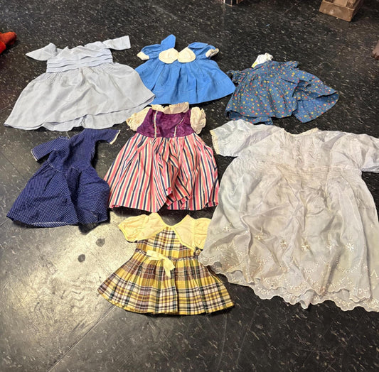 Beautiful lot  of antique doll clothes  great value  from major collection