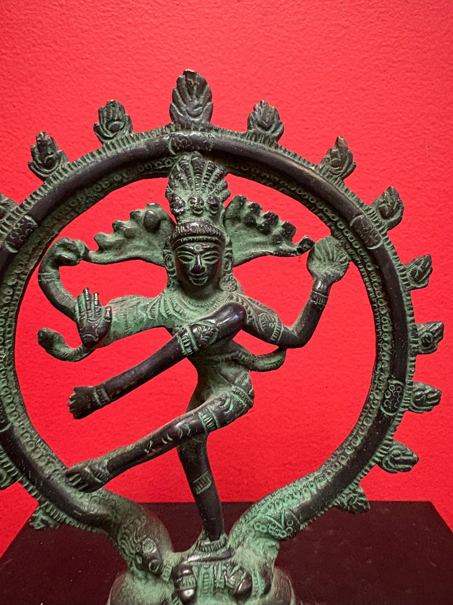 Very cool 7 inch bronze shiva great patina  beauty