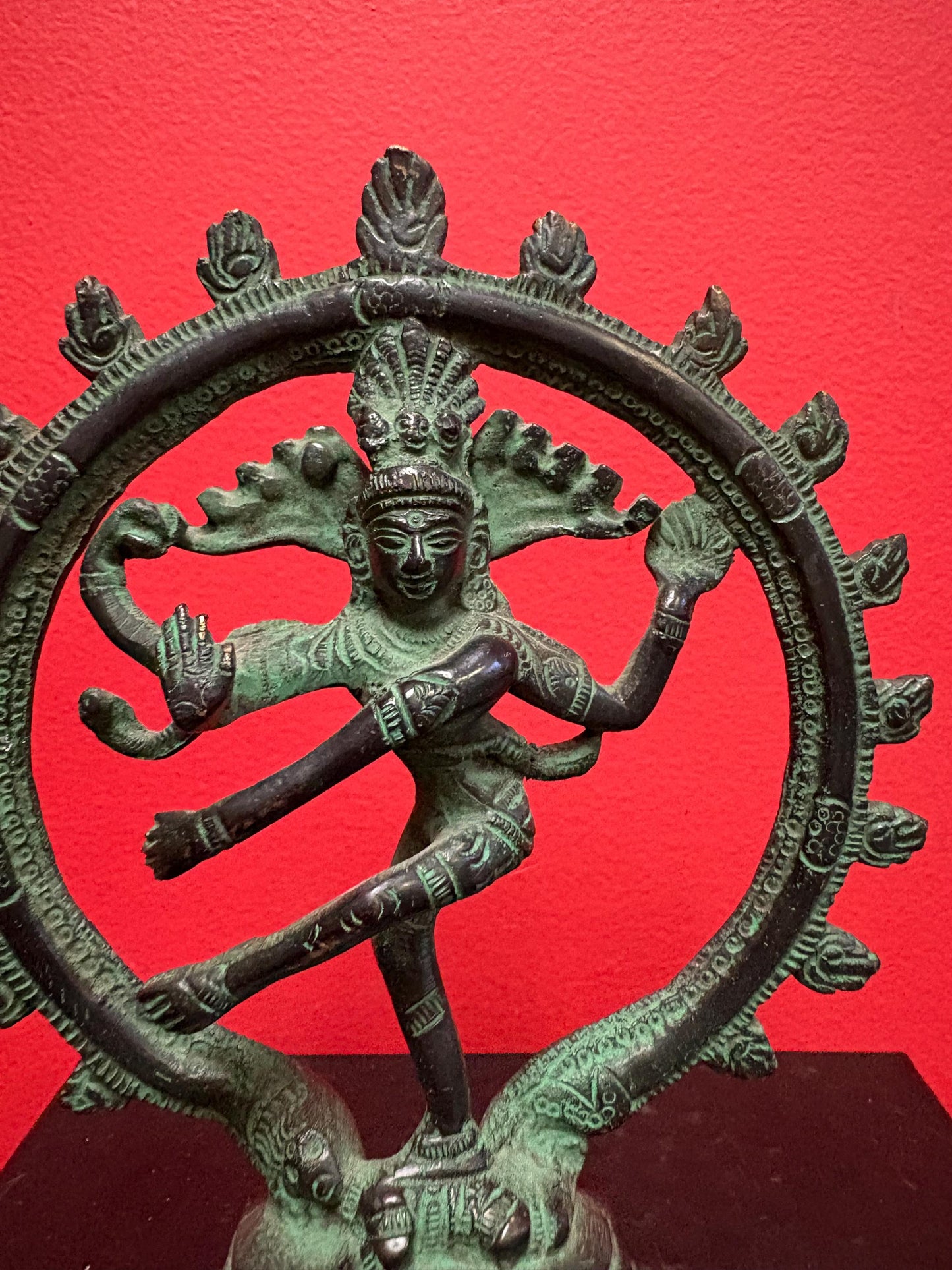 Very cool 7 inch bronze shiva great patina  beauty