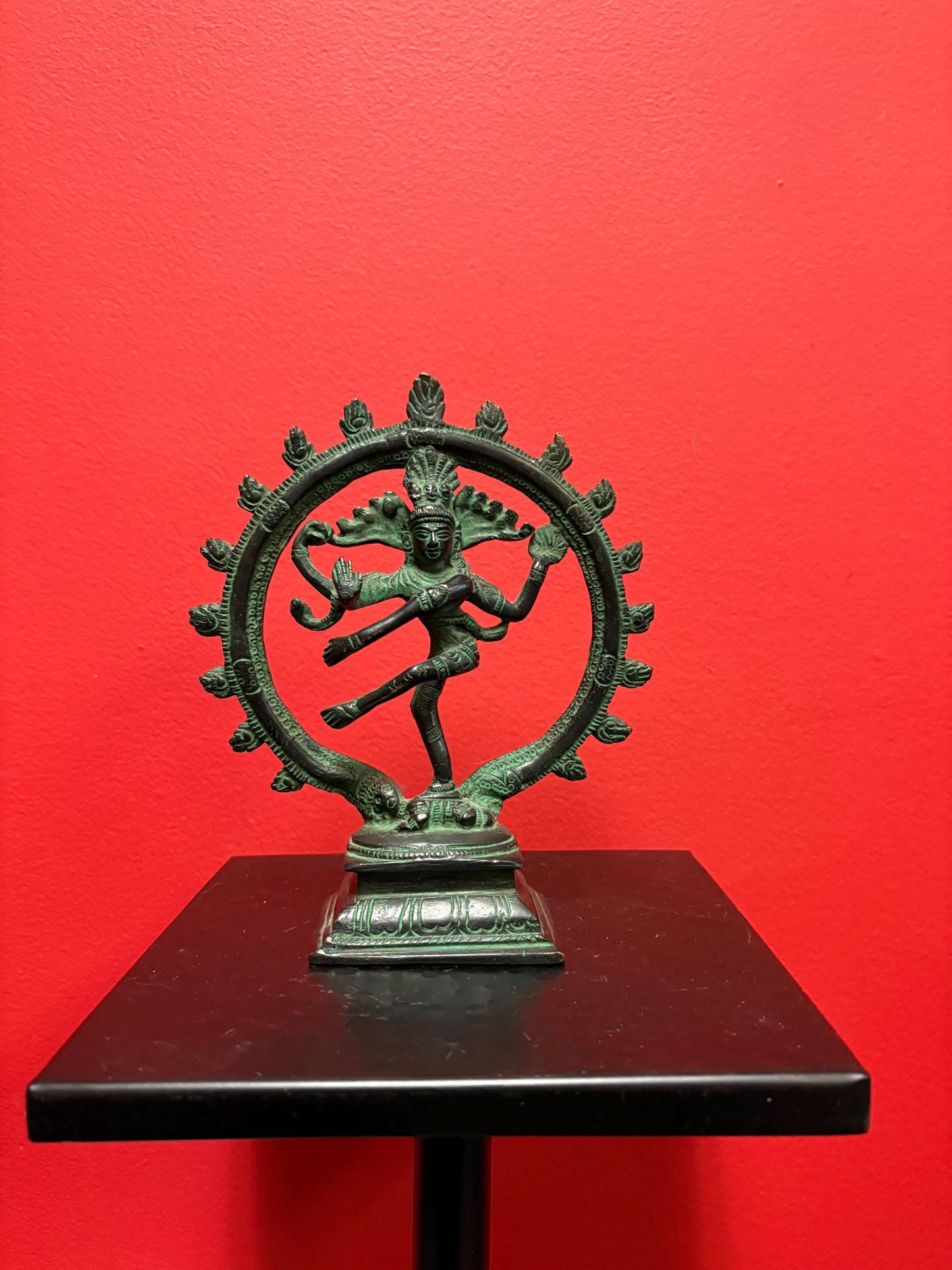 Very cool 7 inch bronze shiva great patina  beauty
