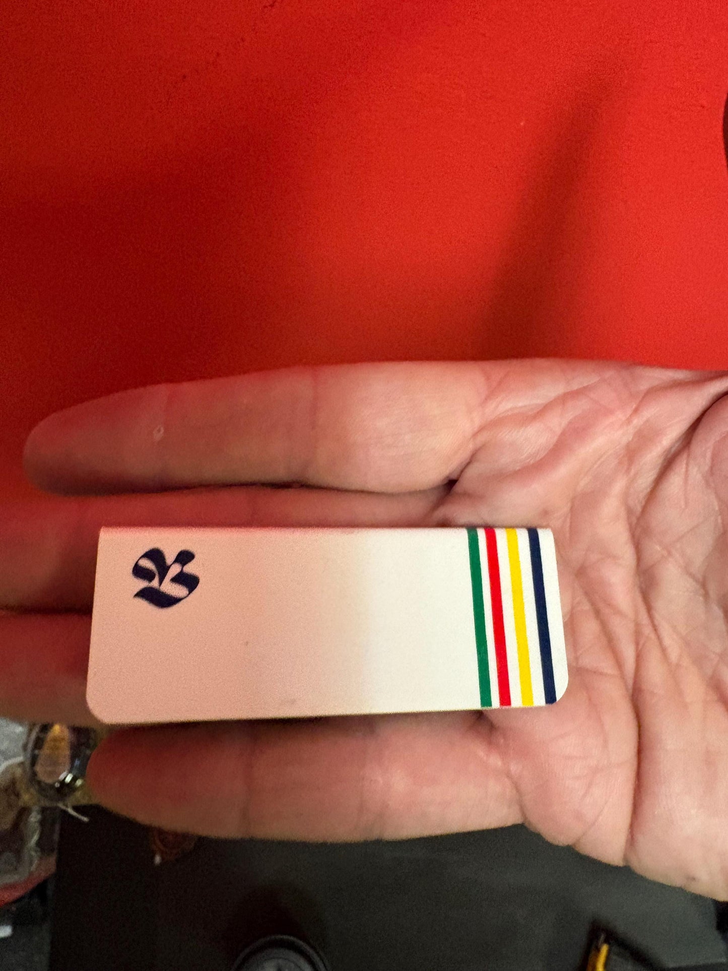 Very cool Hudson Bay Company 3 x 1.5 vintage name tag  unused  HBC Canadian historical piece  wow