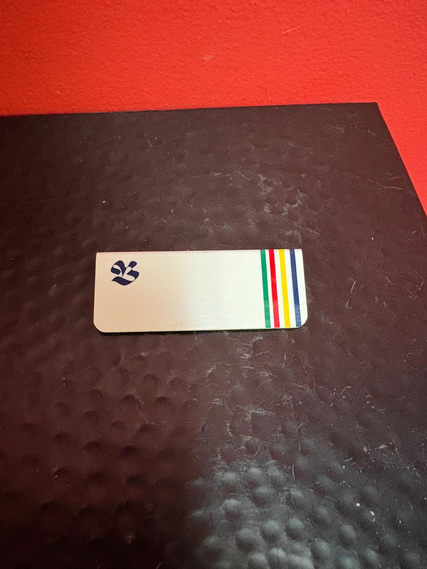 Very cool Hudson Bay Company 3 x 1.5 vintage name tag  unused  HBC Canadian historical piece  wow