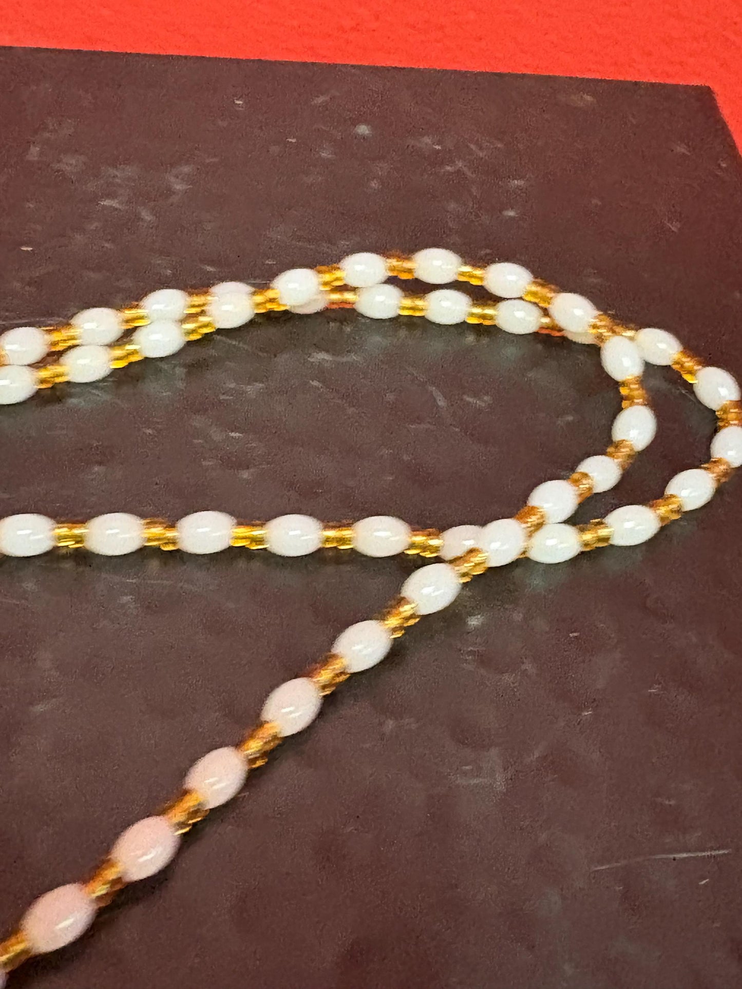 Absolutely stunning Tibetan silver miniature shrine pendant - 2 inches long with a pink Jade necklace approx 26 inch long necklace  wow