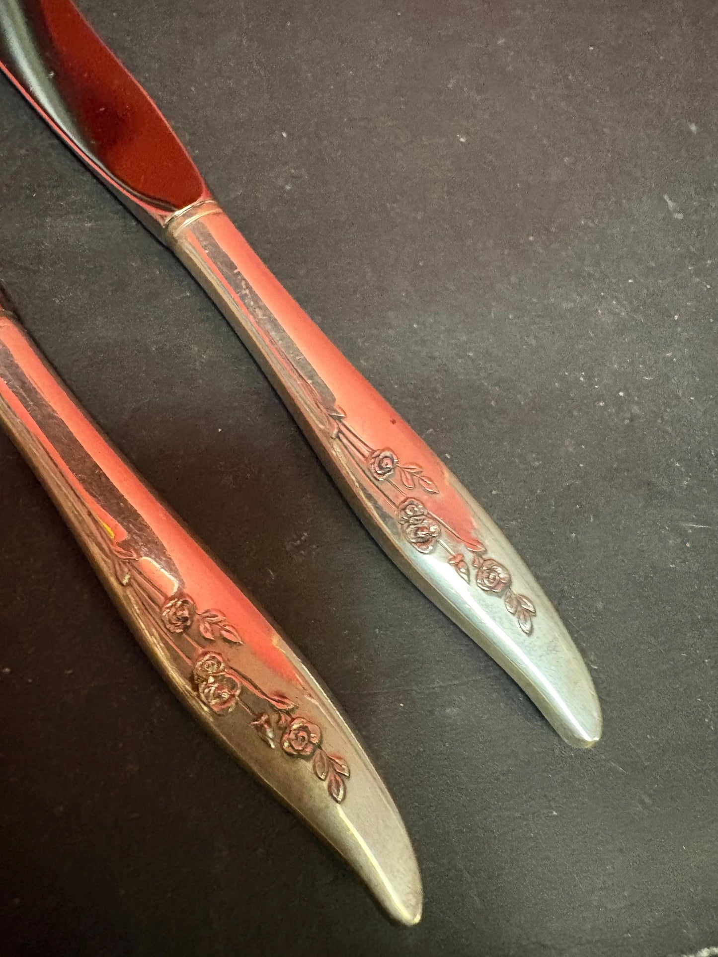 Beautiful lot of Sterling handled serving knives  9 inch and 2 are 6 inches  all stamped Sterling  great value