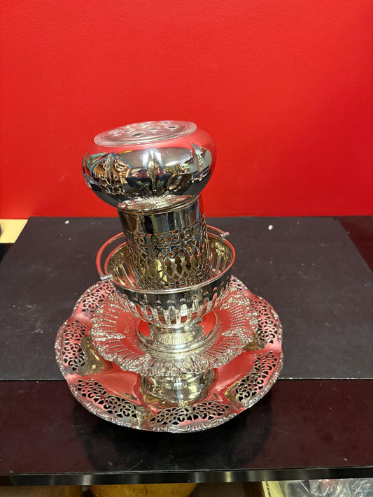 Beautiful lot of antique polished silver plate serving pieces  wonderful value and makes great gifts  wow