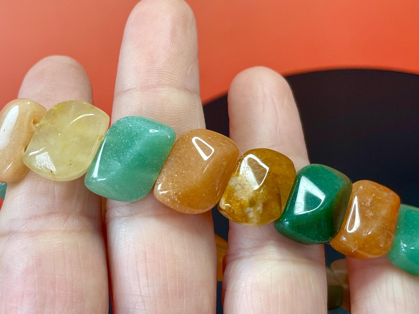 Cute expandible beaded bracelet  great gift