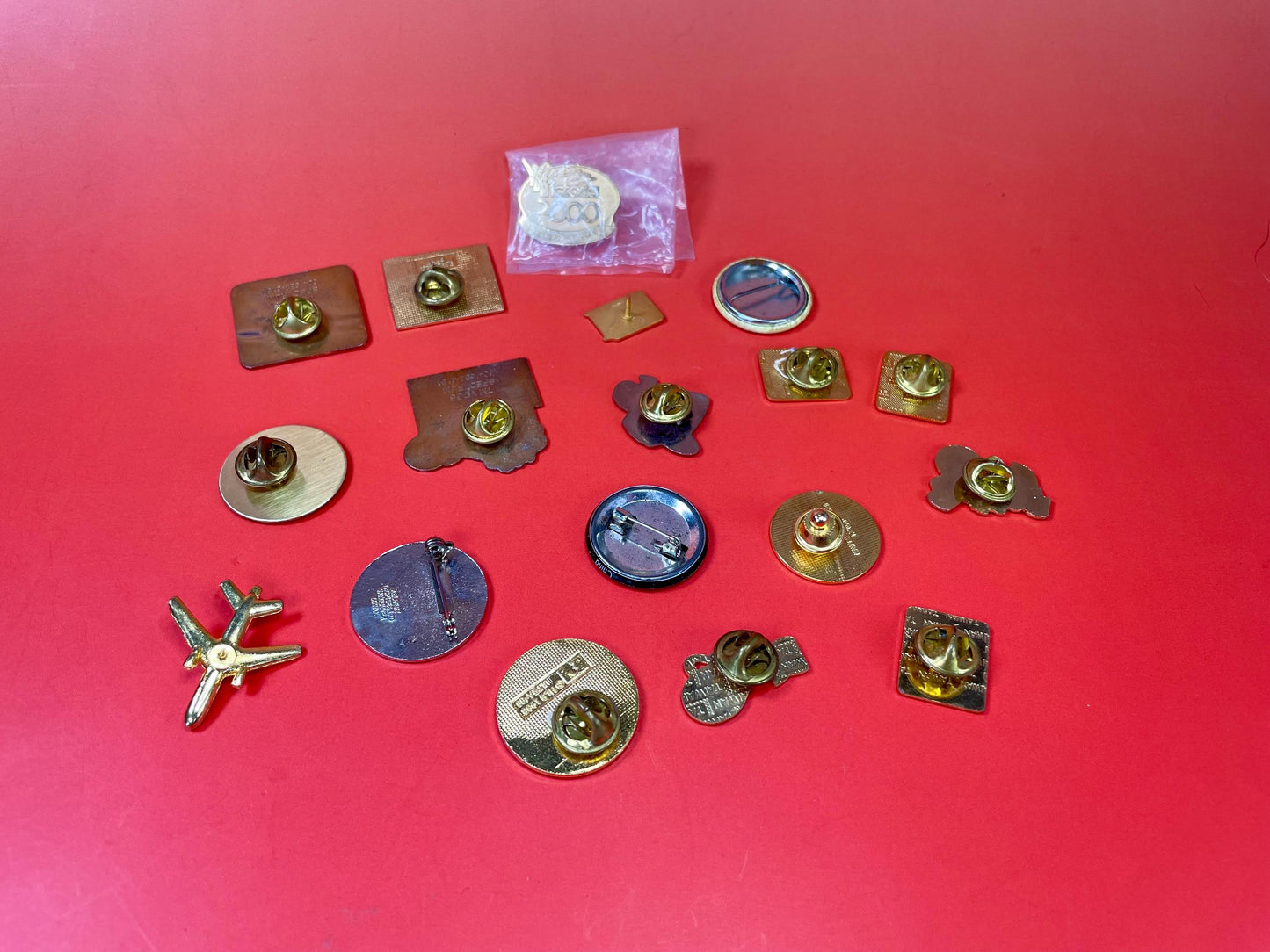 Lot of Vintage and New Pins and Buttons