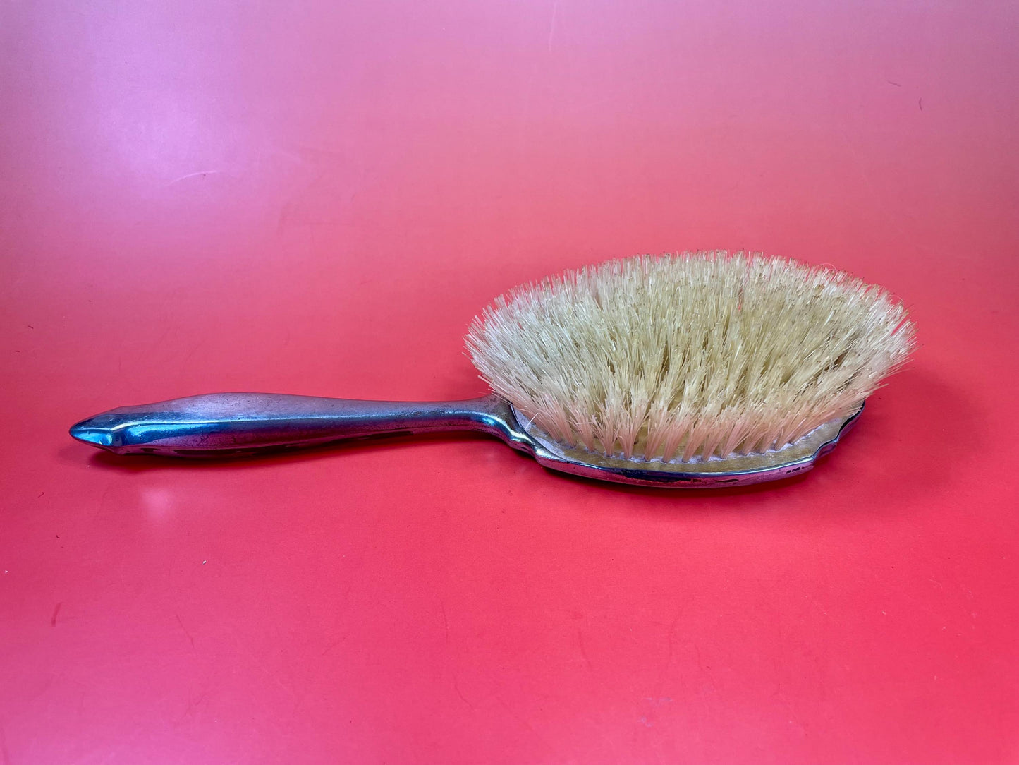 Silver Plated Enamel Brush Set