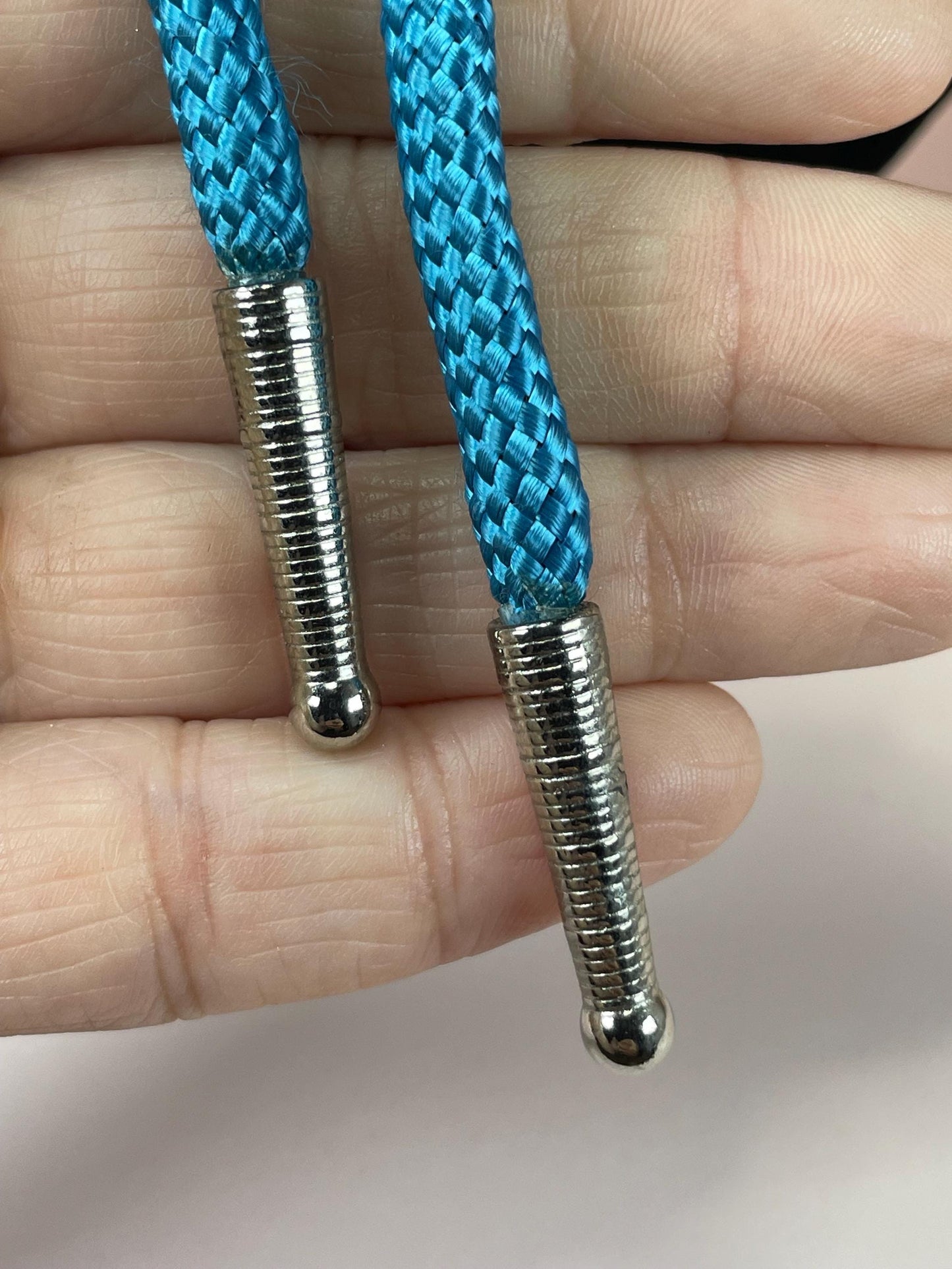 33 inch Bolo Tie with Untested Silver and Turquoise coloured stone