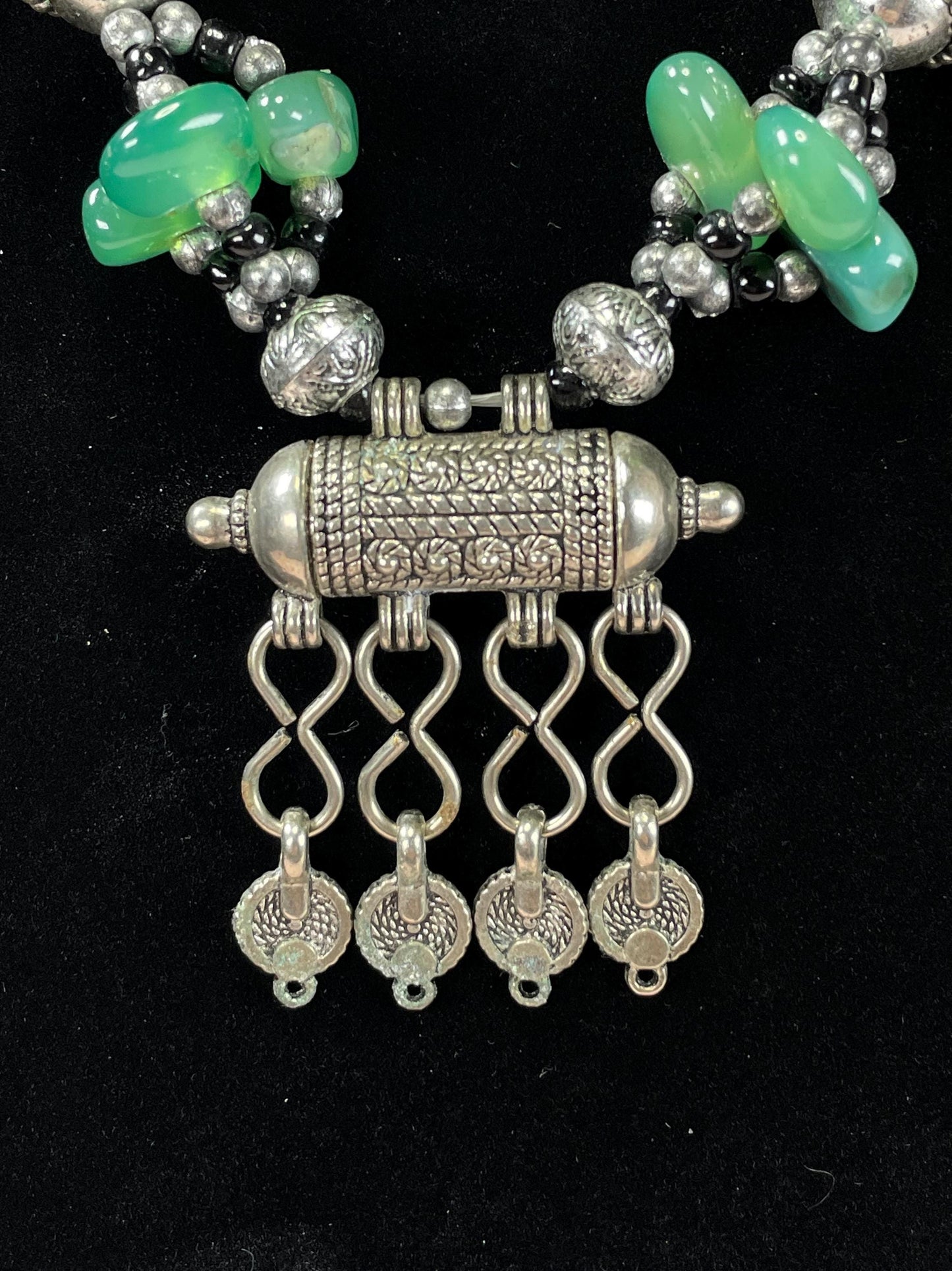 Amazing Untested Silver Persian Style Ornate Necklace