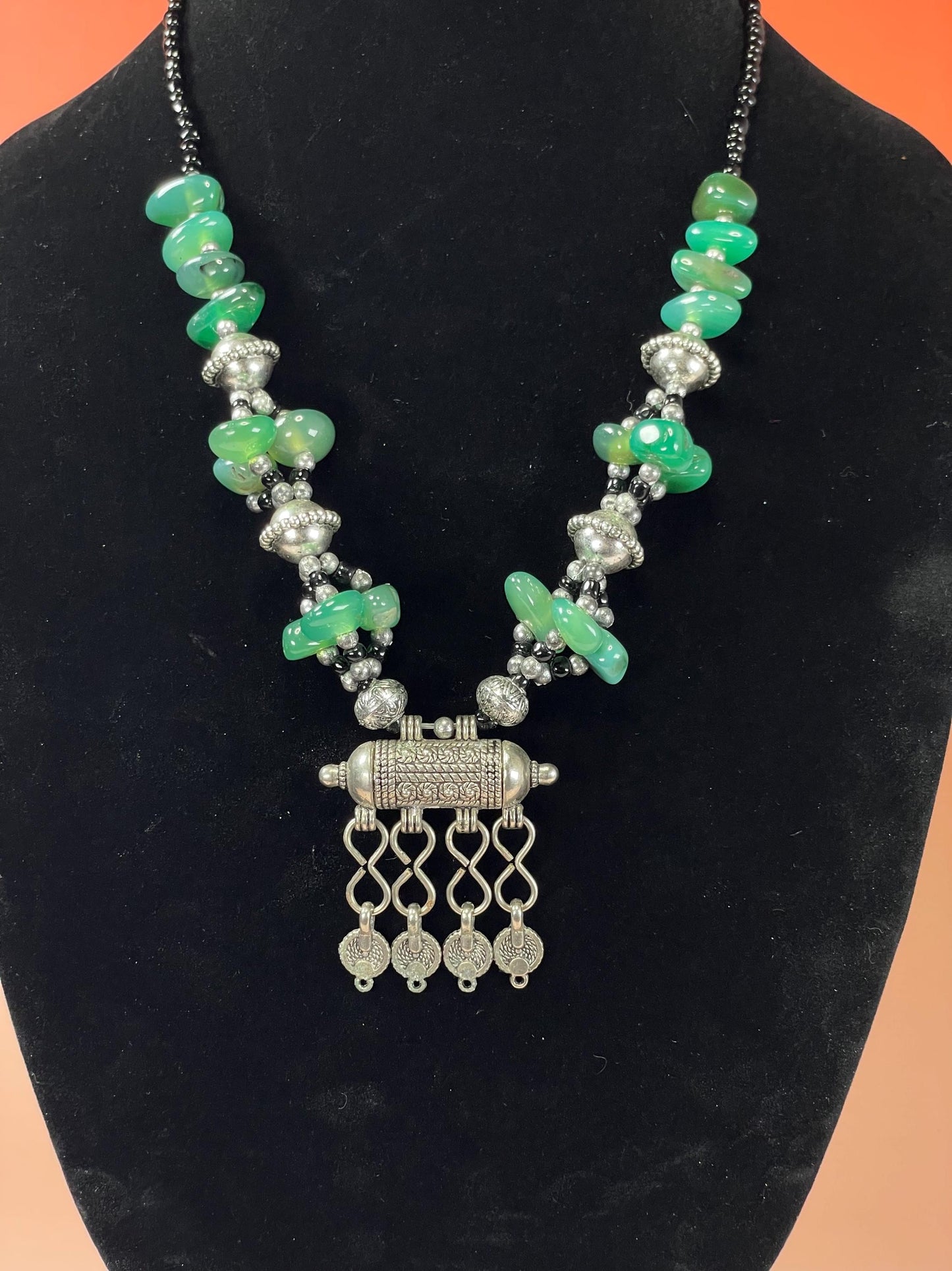 Amazing Untested Silver Persian Style Ornate Necklace