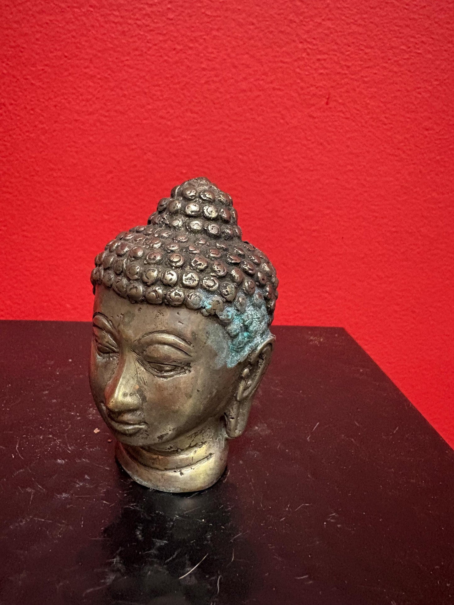 Lovely old Asian 3 inch silver  Buddha with condition issues great value