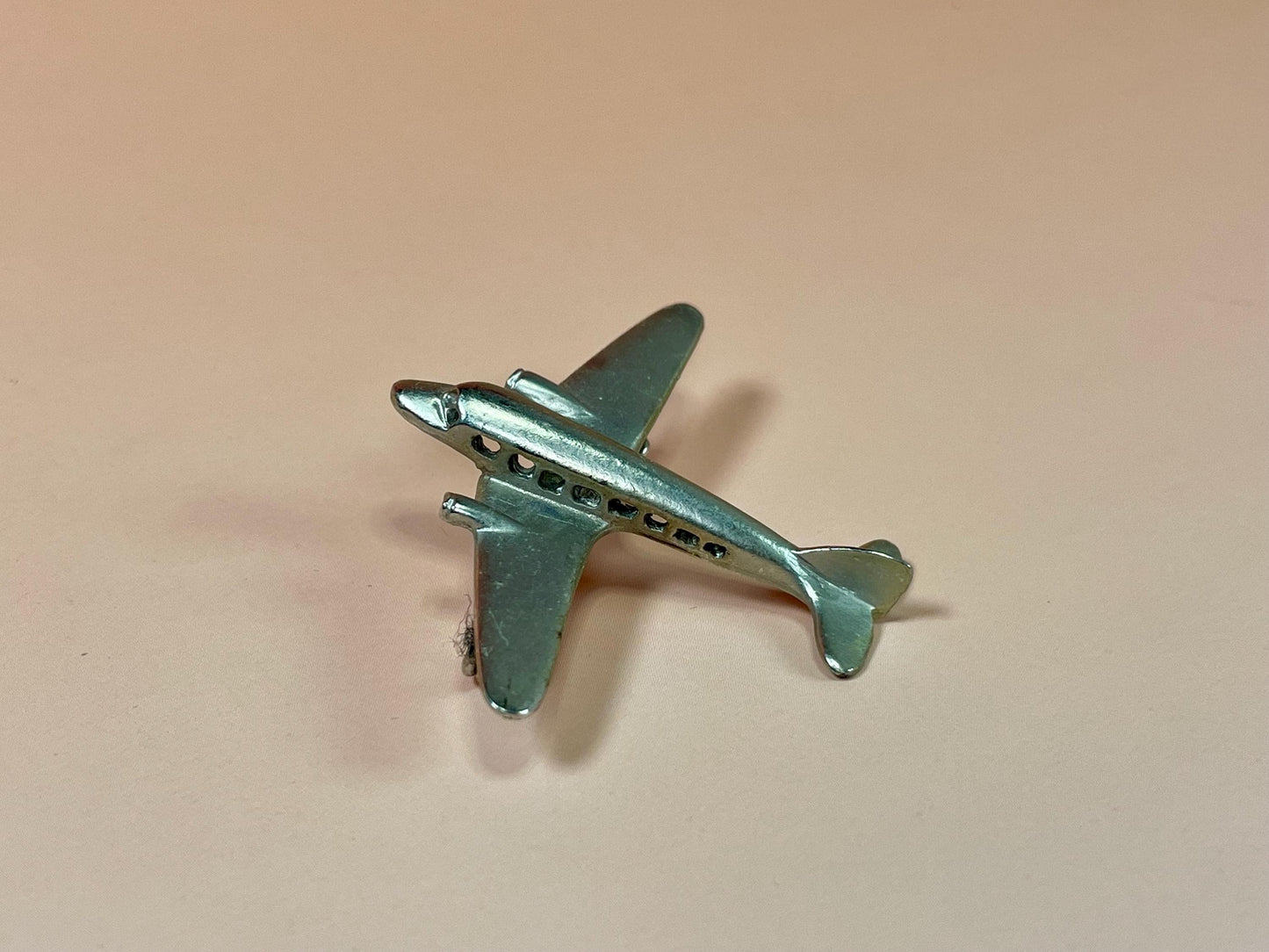 Fun Metal Airplane Pin  1.75 inches