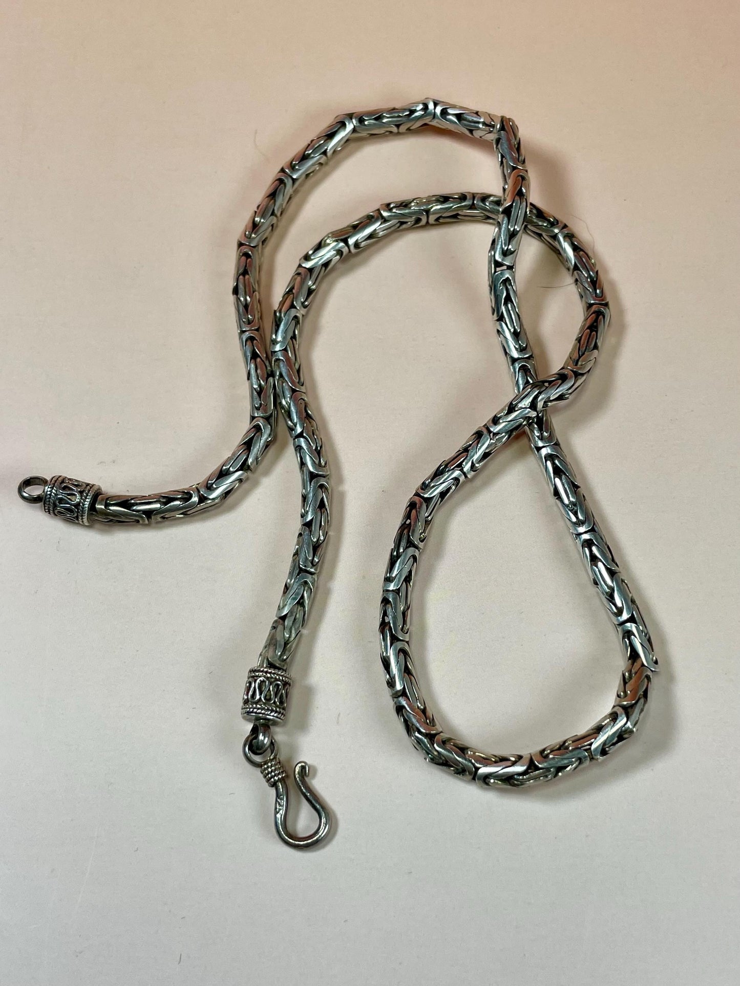 Gorgeous Sterling Silver Chain Necklace - B